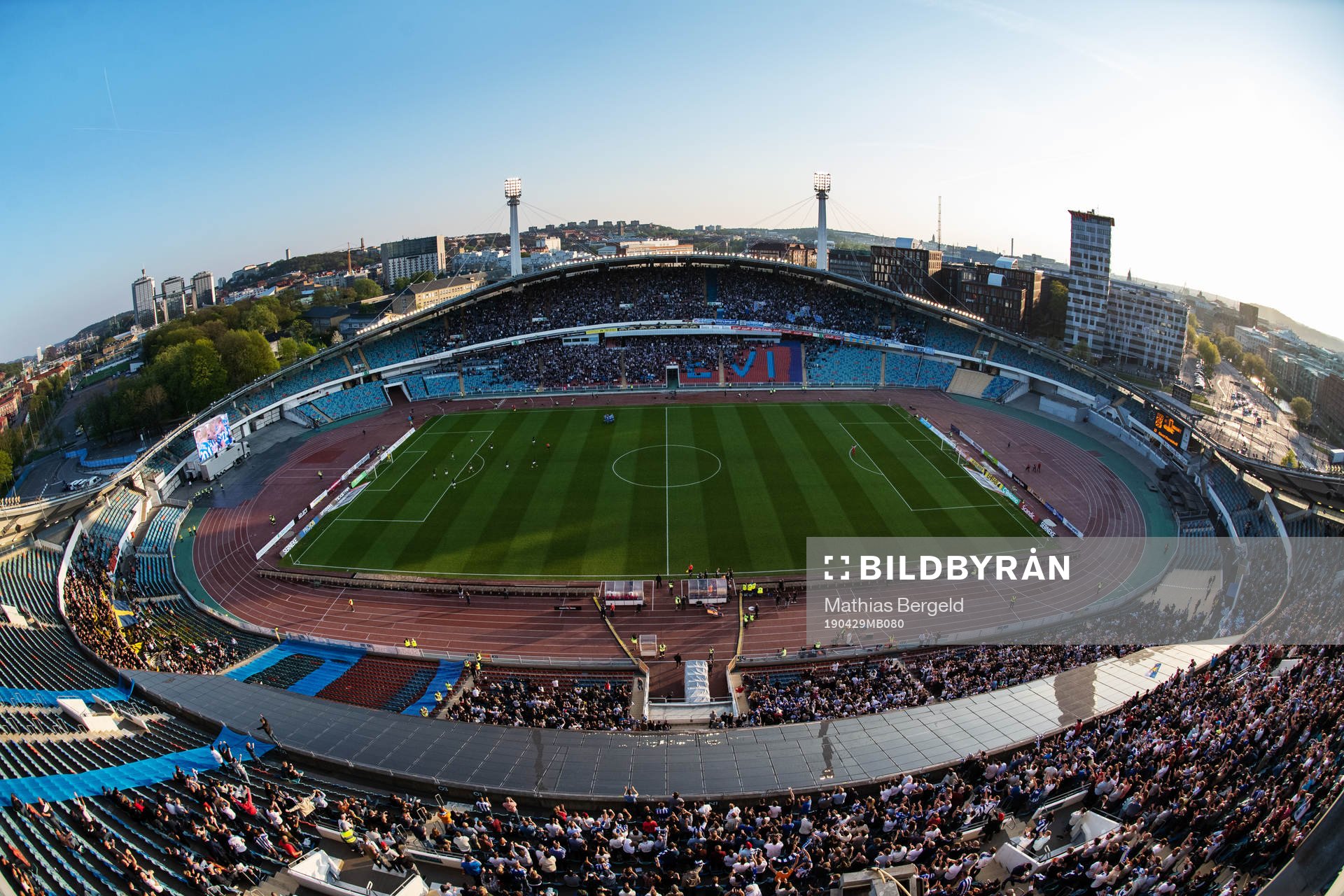 Översiktsbild av Nya Ullevi när IFK Göteborgs Giorgi