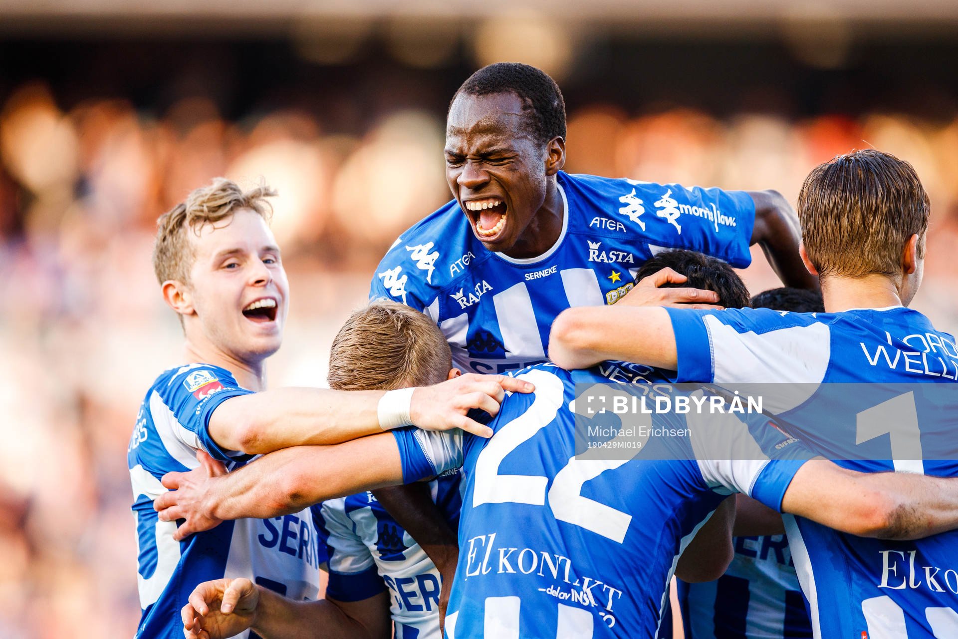IFK Göteborgs Alhassan Yusuf Abdullahi jublar