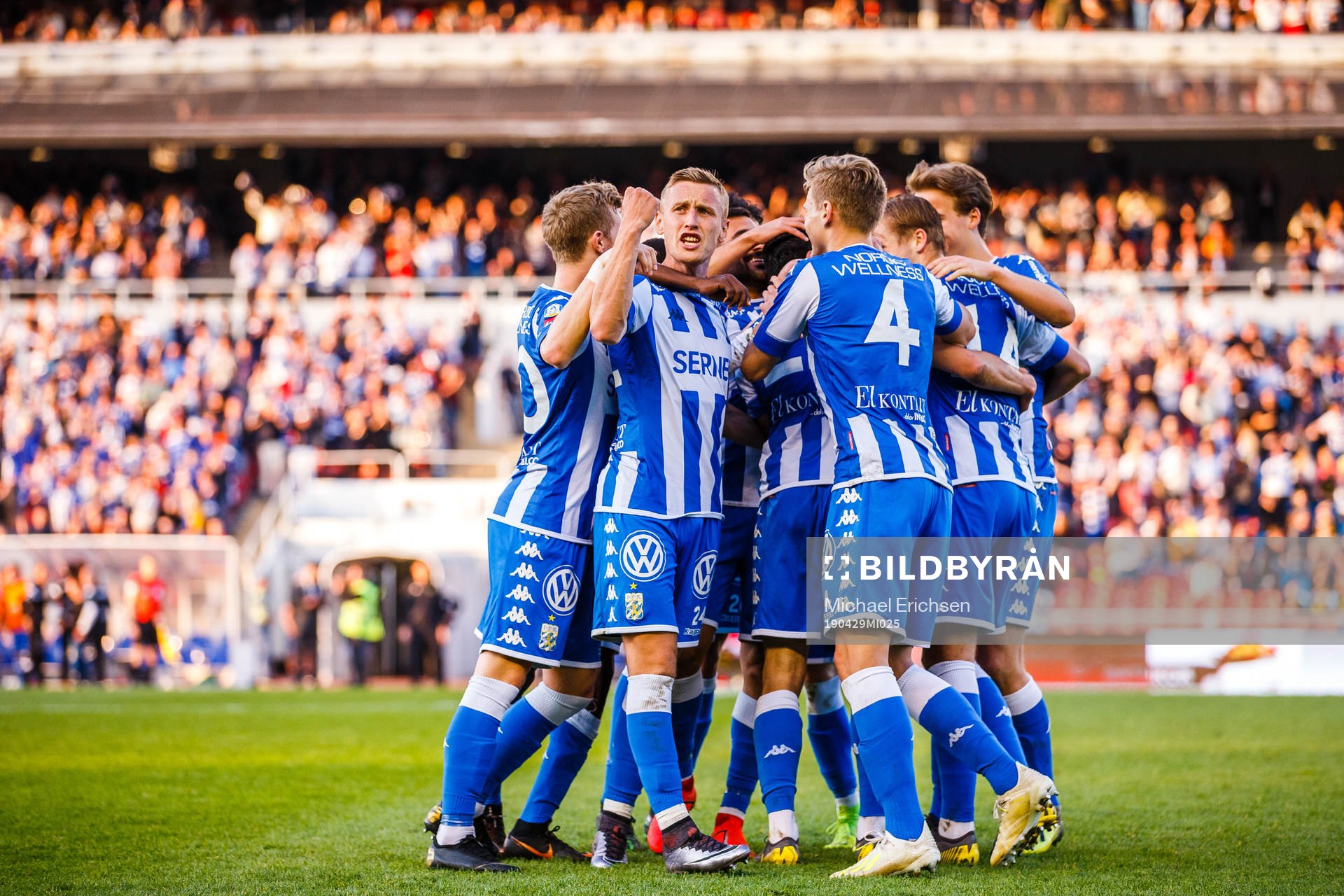 IFK Göteborgs spelare jublar
