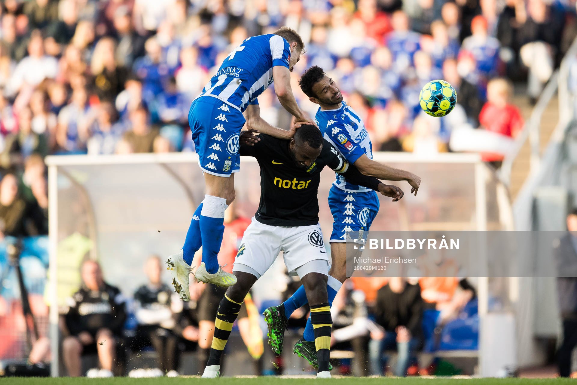 IFK Göteborgs Carl Starfelt och André Calisir