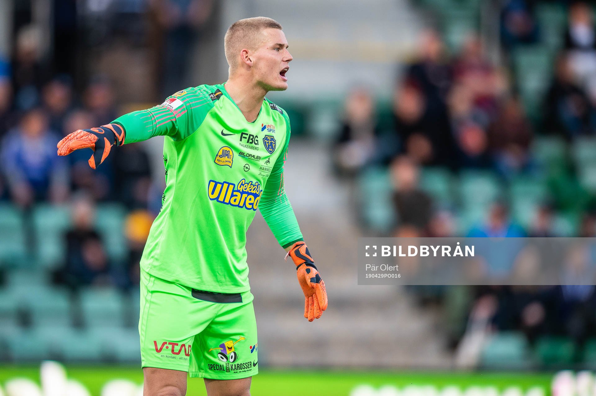 Falkenbergs målvakt Johan Brattberg