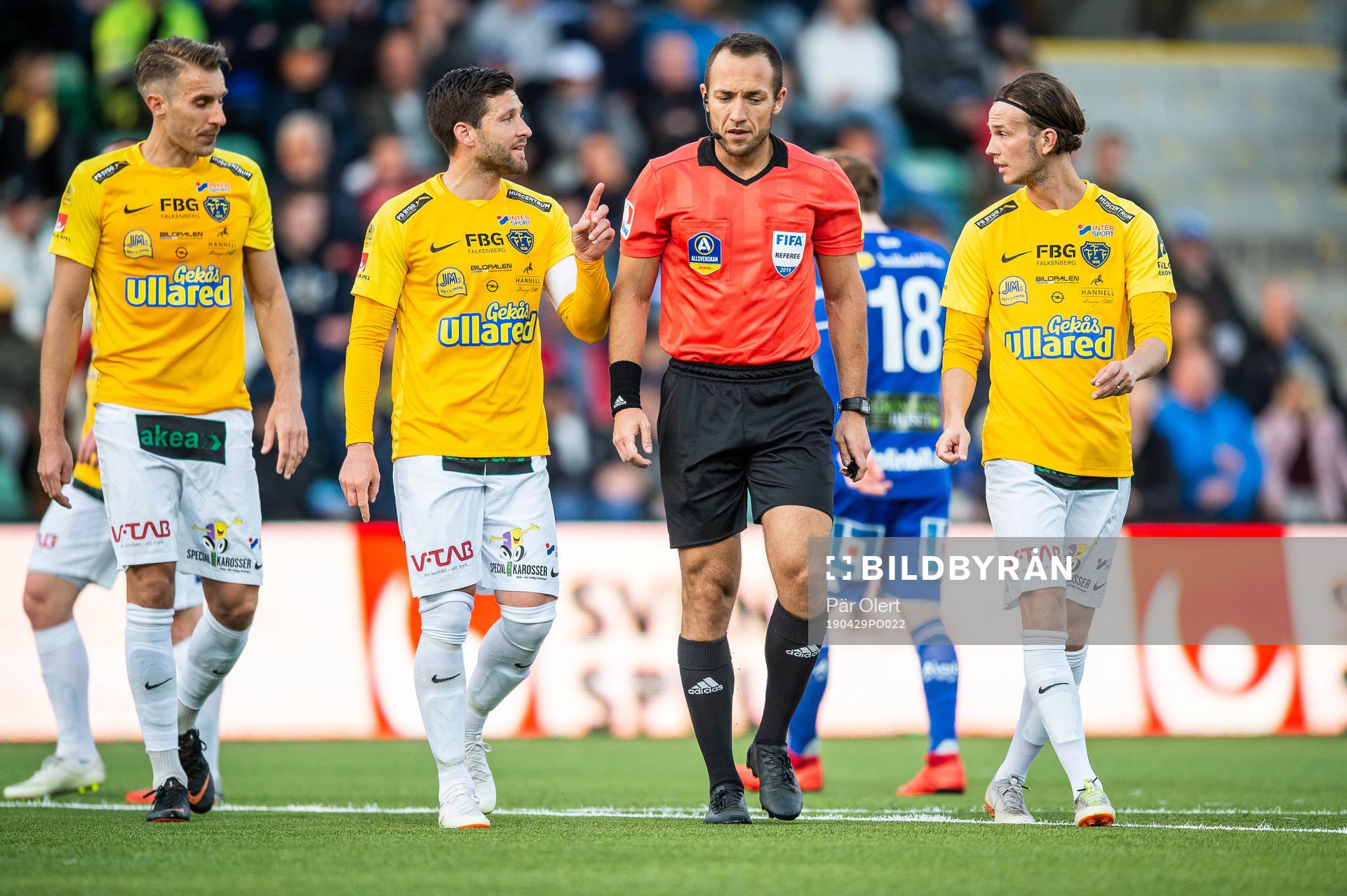 Falkenbergs Tobias Karlsson, John Björkengren och Marcus