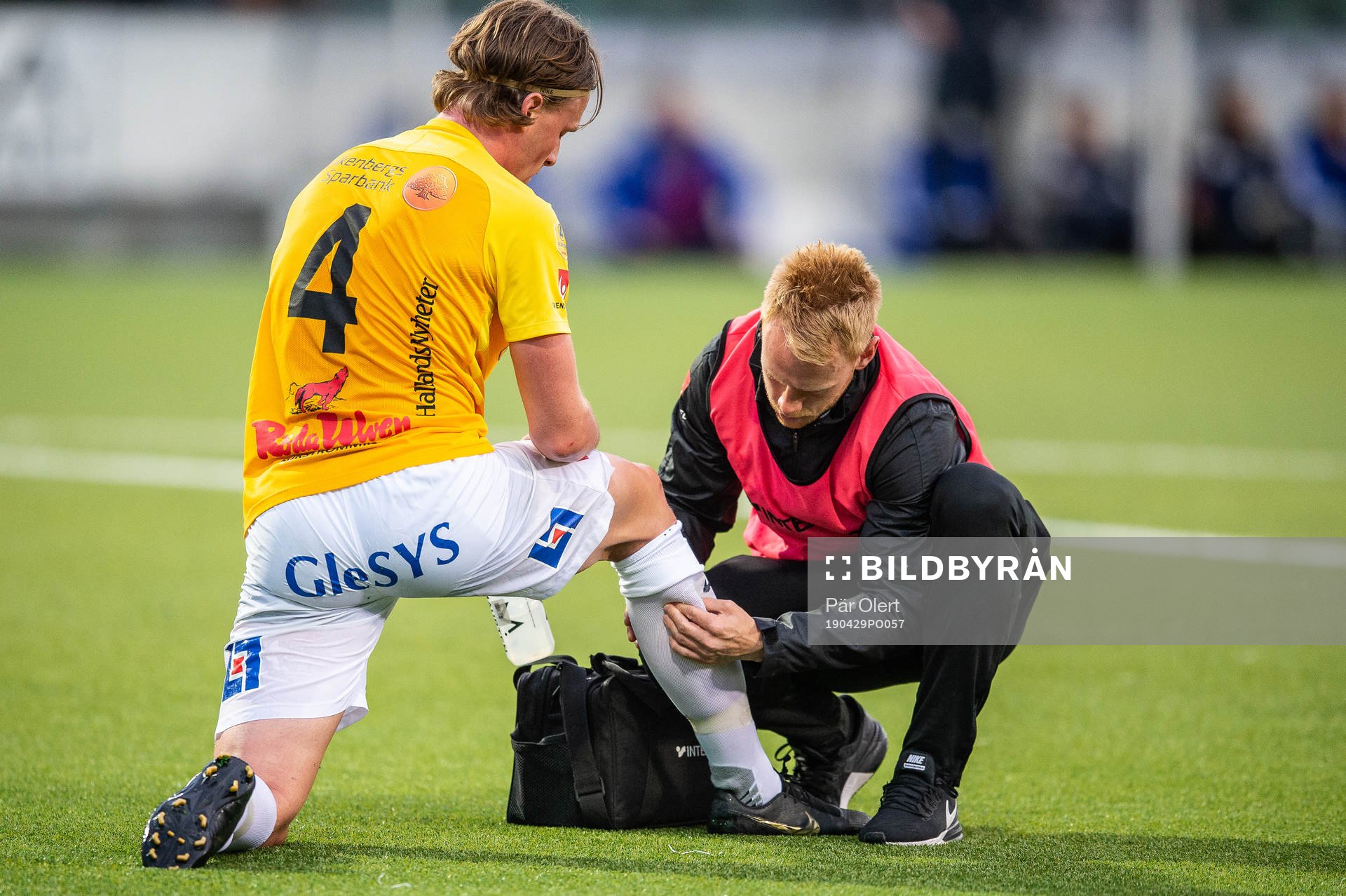Falkenbergs Carl Johansson får kramp