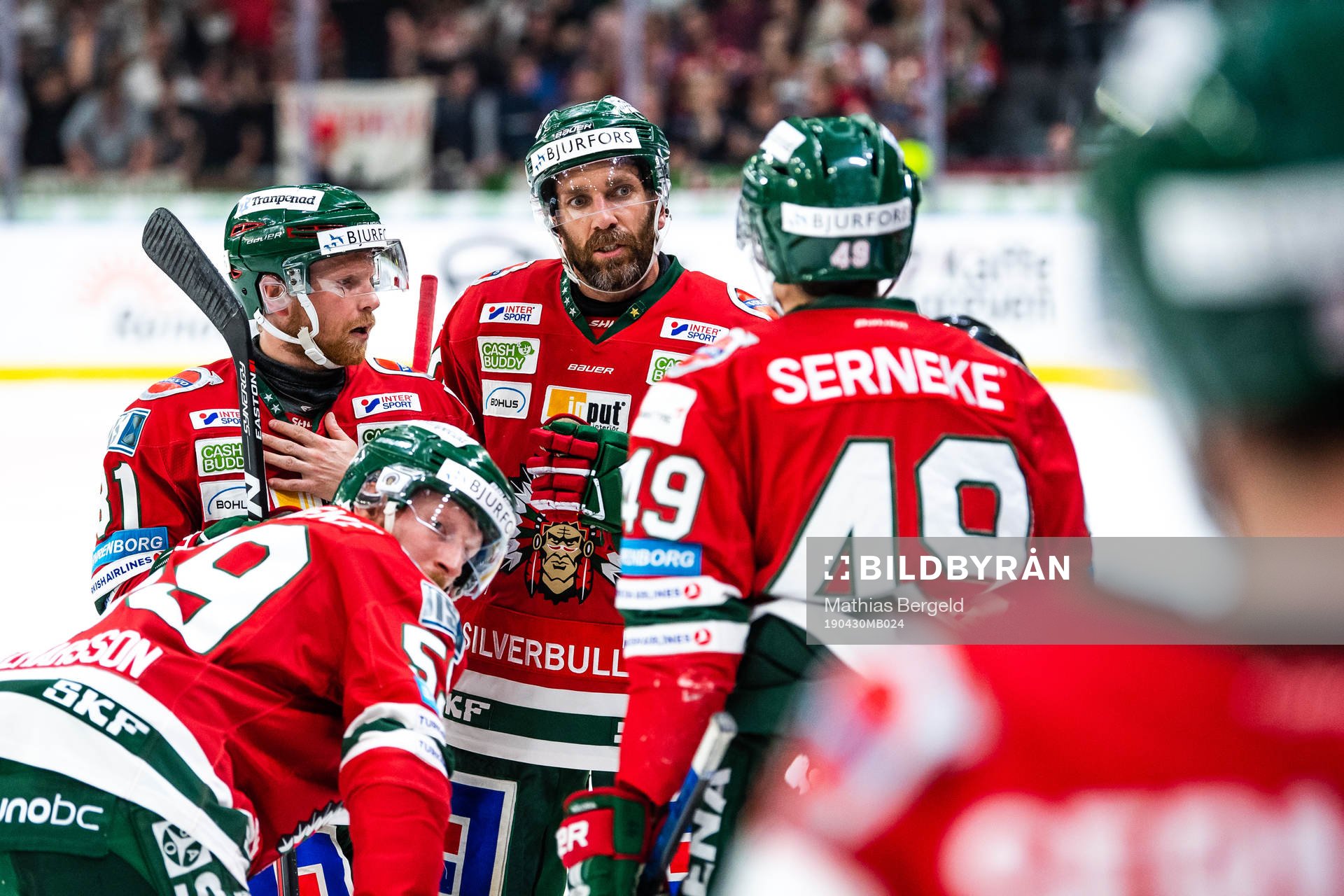 Frölundas Ryan Lasch , Joel Lundqvist Simon Hjalmarsson