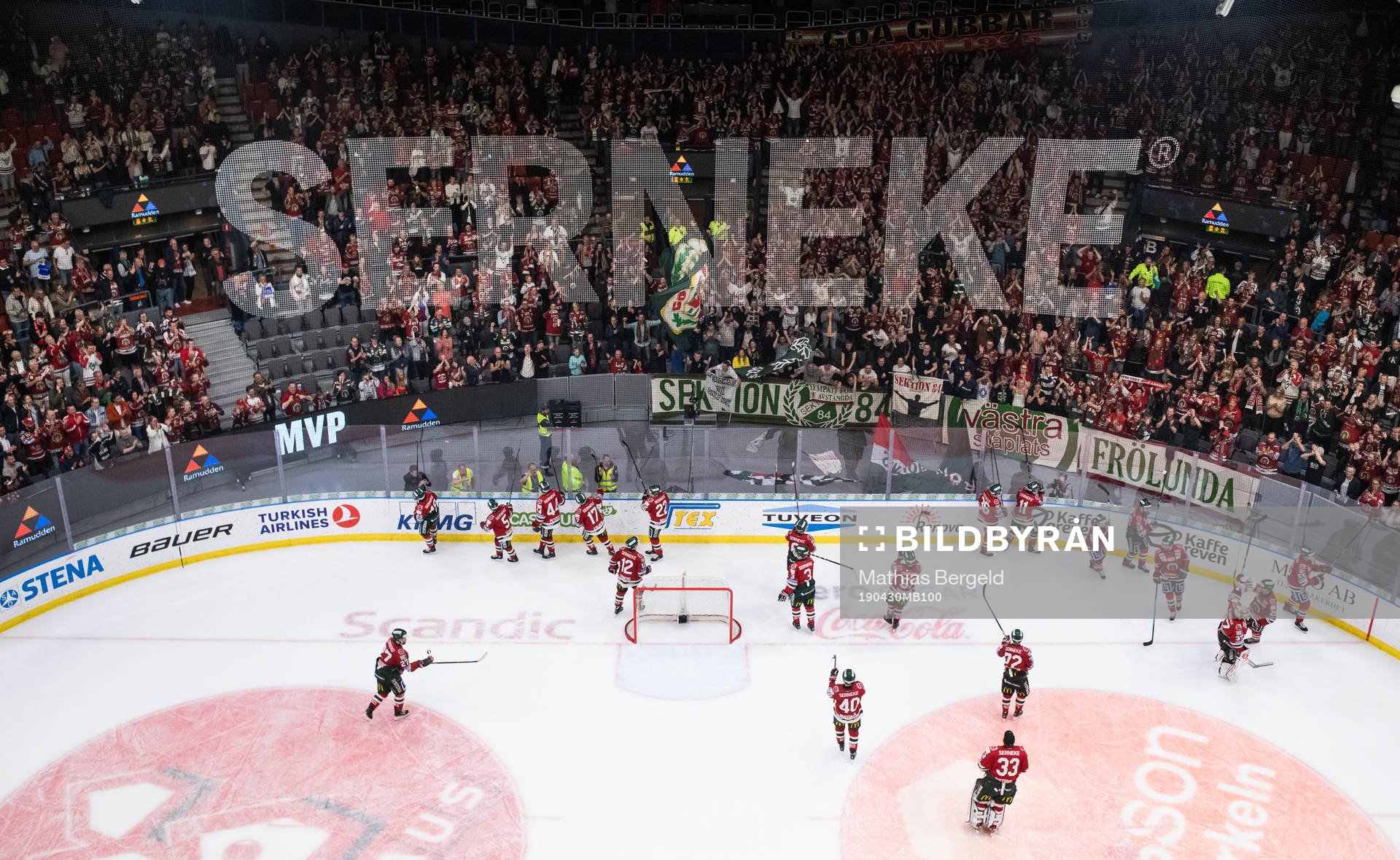 Frölundas spelare tackar fansen