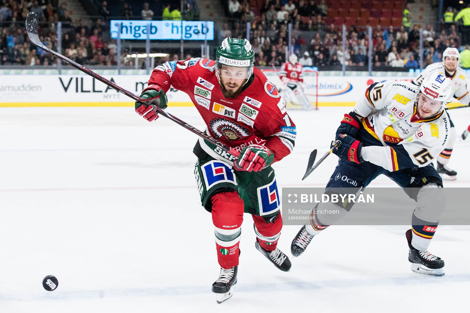 Frölundas Sebastian Stålberg och Djurgårdens Jakob Lilja