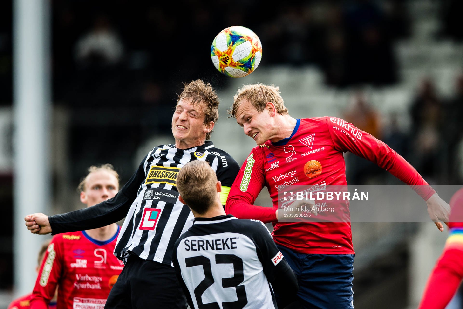 Landskronas Philip Andersson och Tvååkers Johan Persson