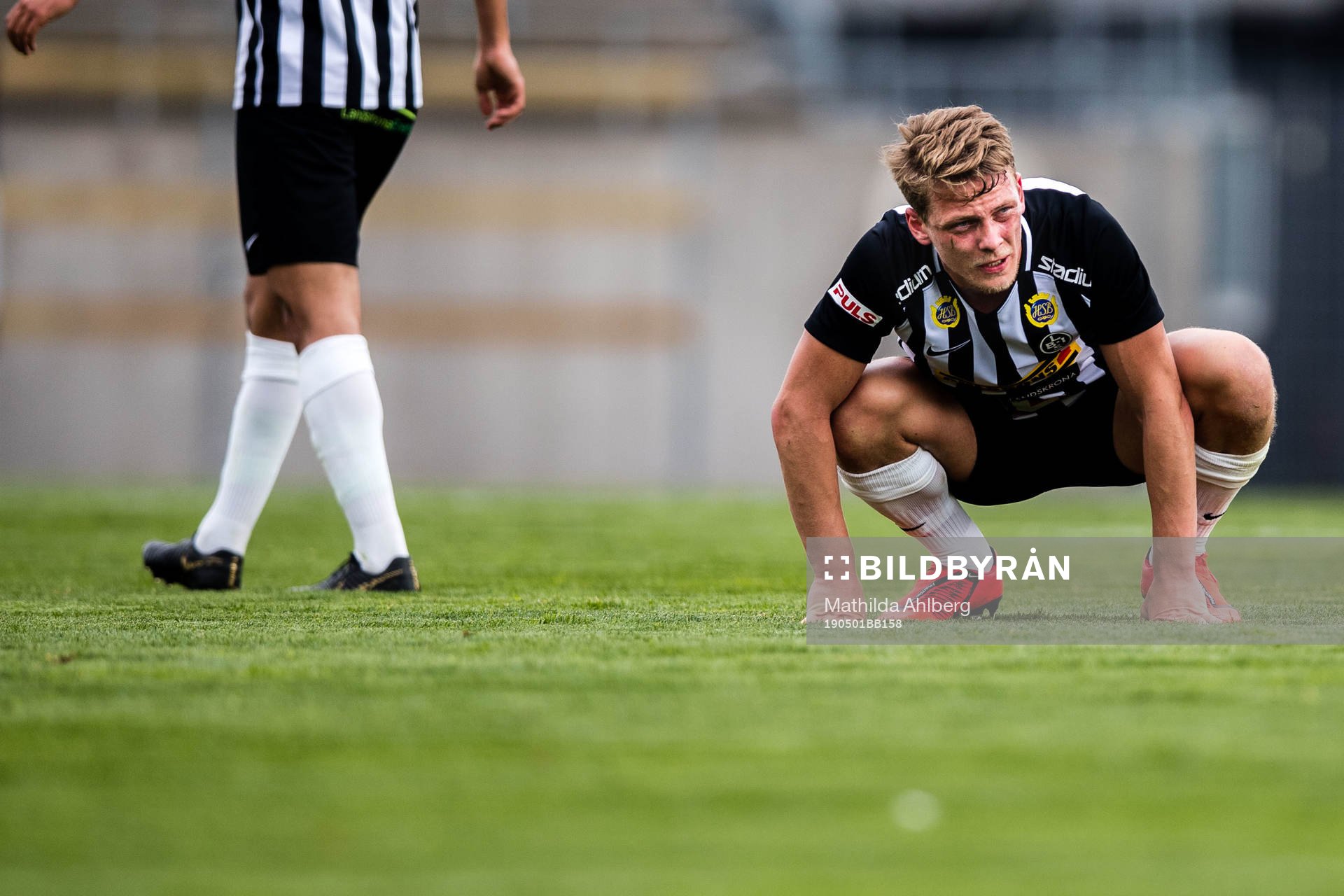 Landskronas Robin Hofsö har ont
