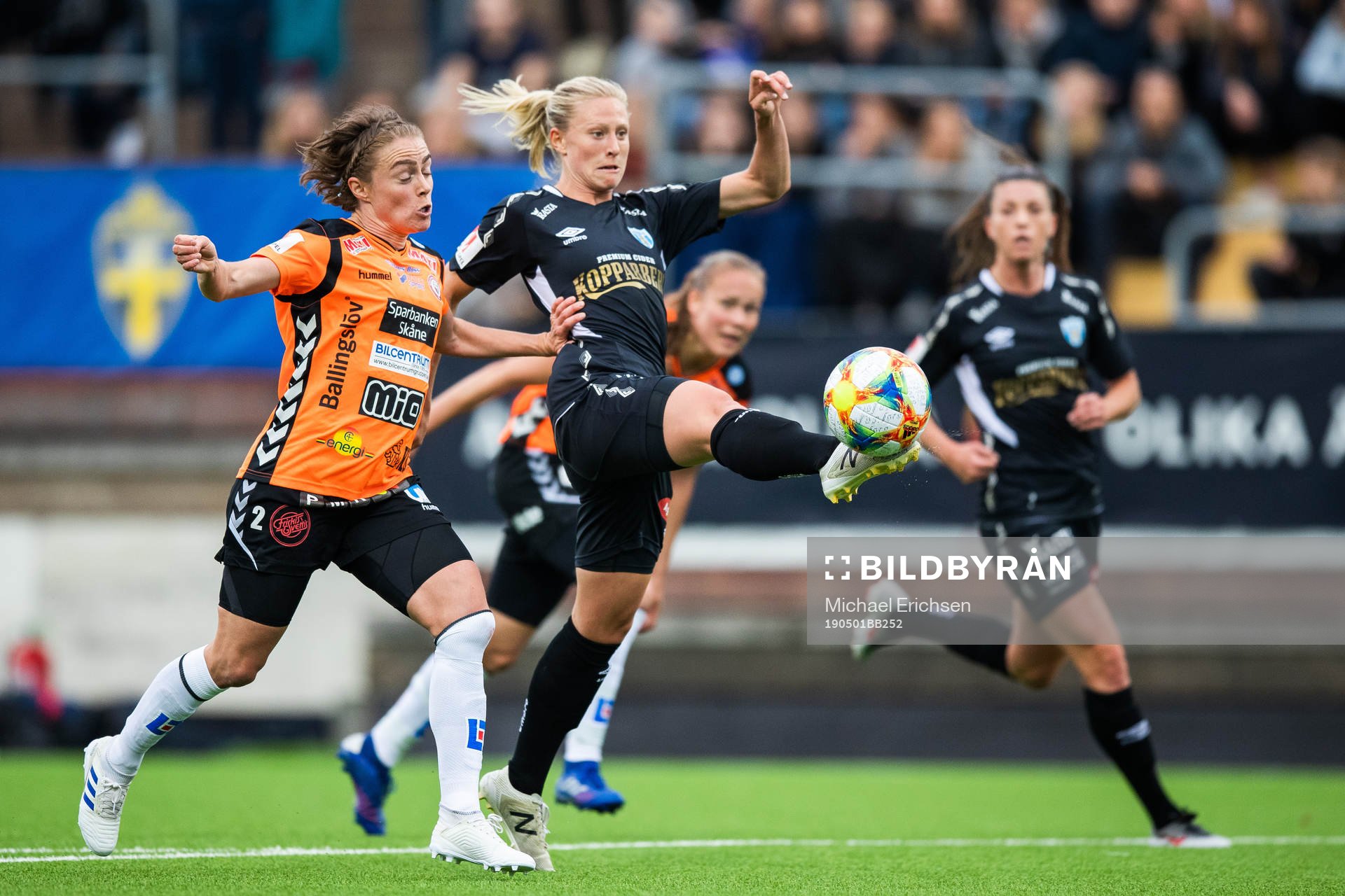 Kristianstads Sif Atladottir och Göteborgs Rebecka
