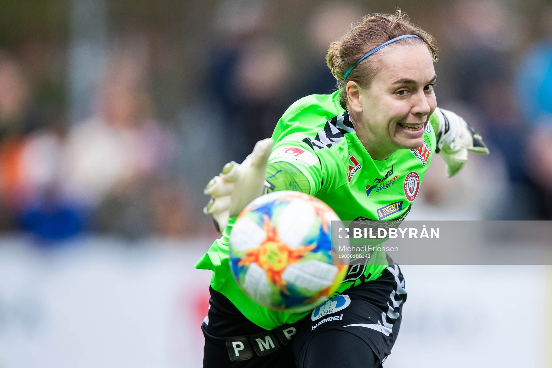 Kristianstads målvakt Brett Elisabeth Maron under finalen i Svenska Cupen mellan Kopparbergs/Göteborg och Kristianstad den 1 maj 2019 i Göteborg.