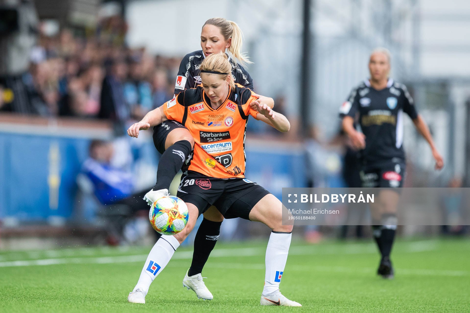 Göteborgs Elin Rubensson och Kristianstads Mia Carlsson i