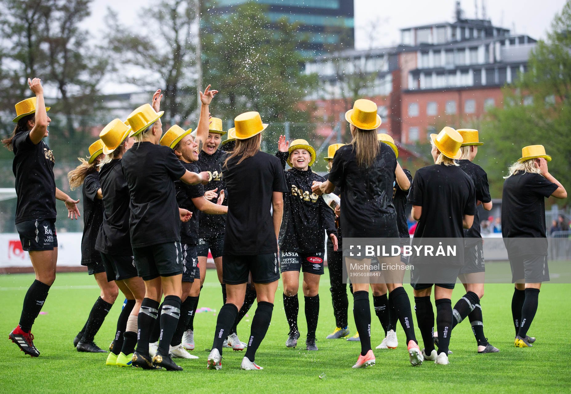 Göteborgs spelare jublar