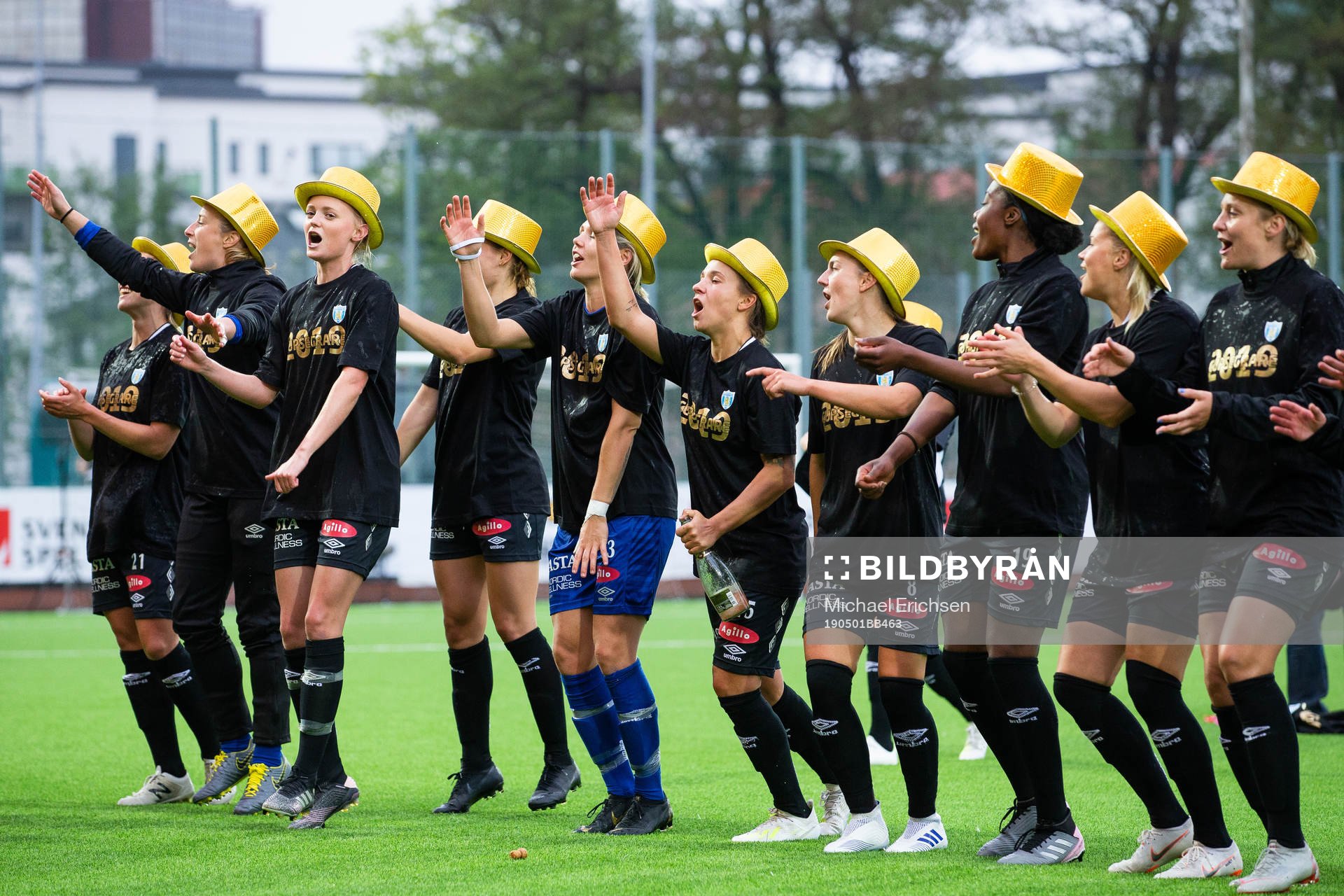 Göteborgs spelare jublar