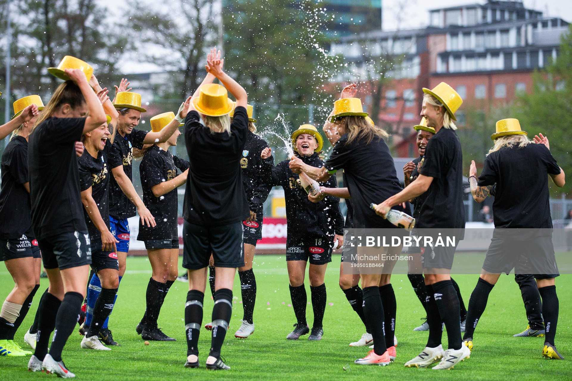 Göteborgs spelare jublar