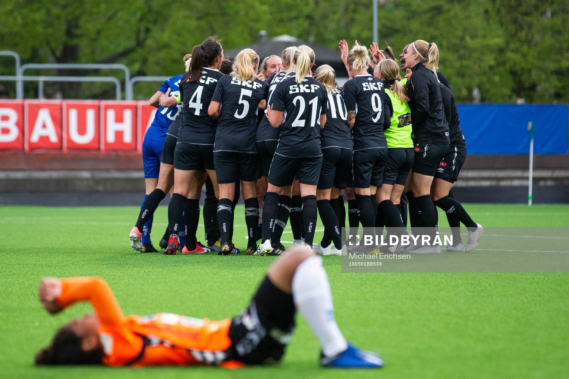 Göteborgs spelare jublar