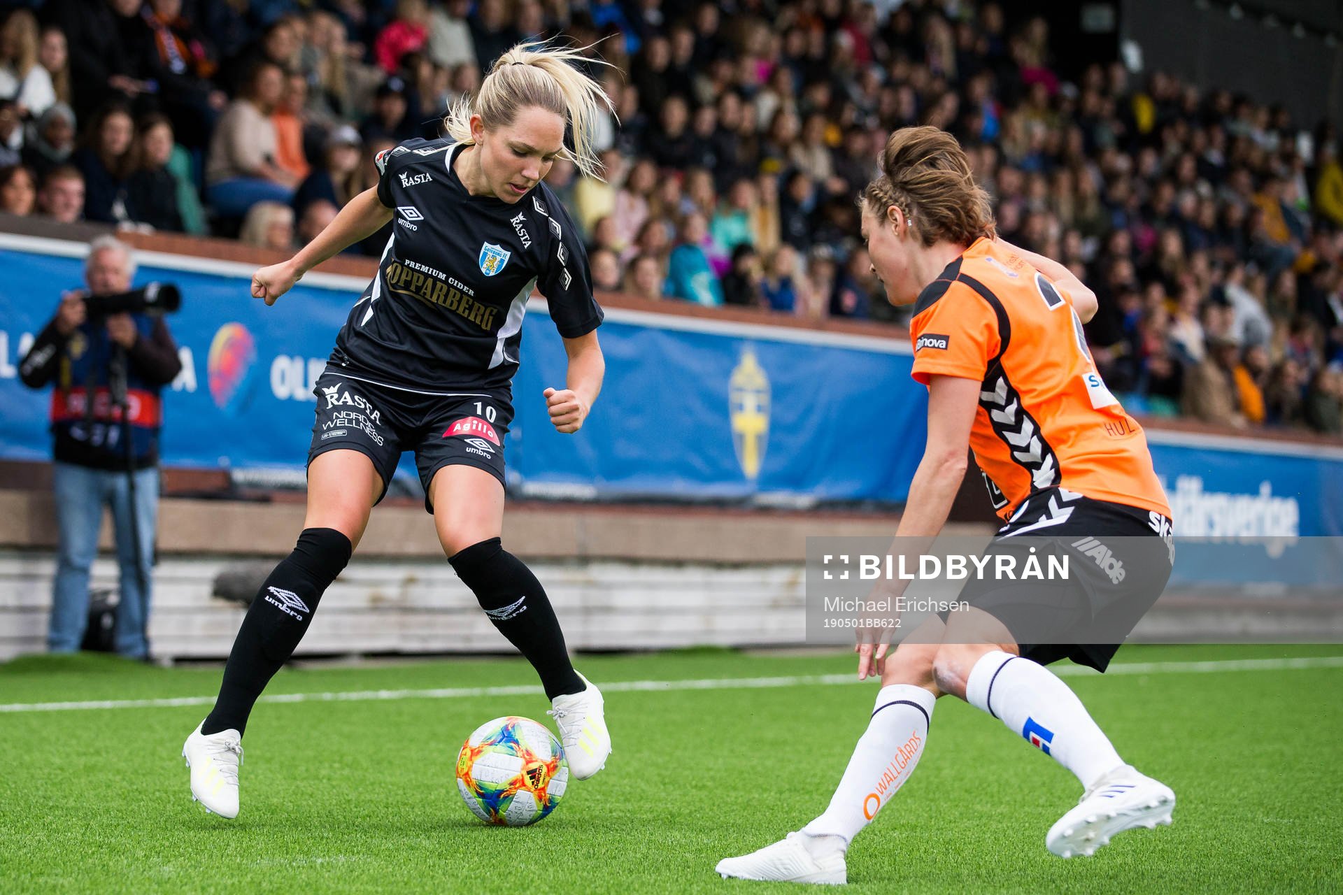 Göteborgs Elin Rubensson mot Kristianstads Sif Atladottir