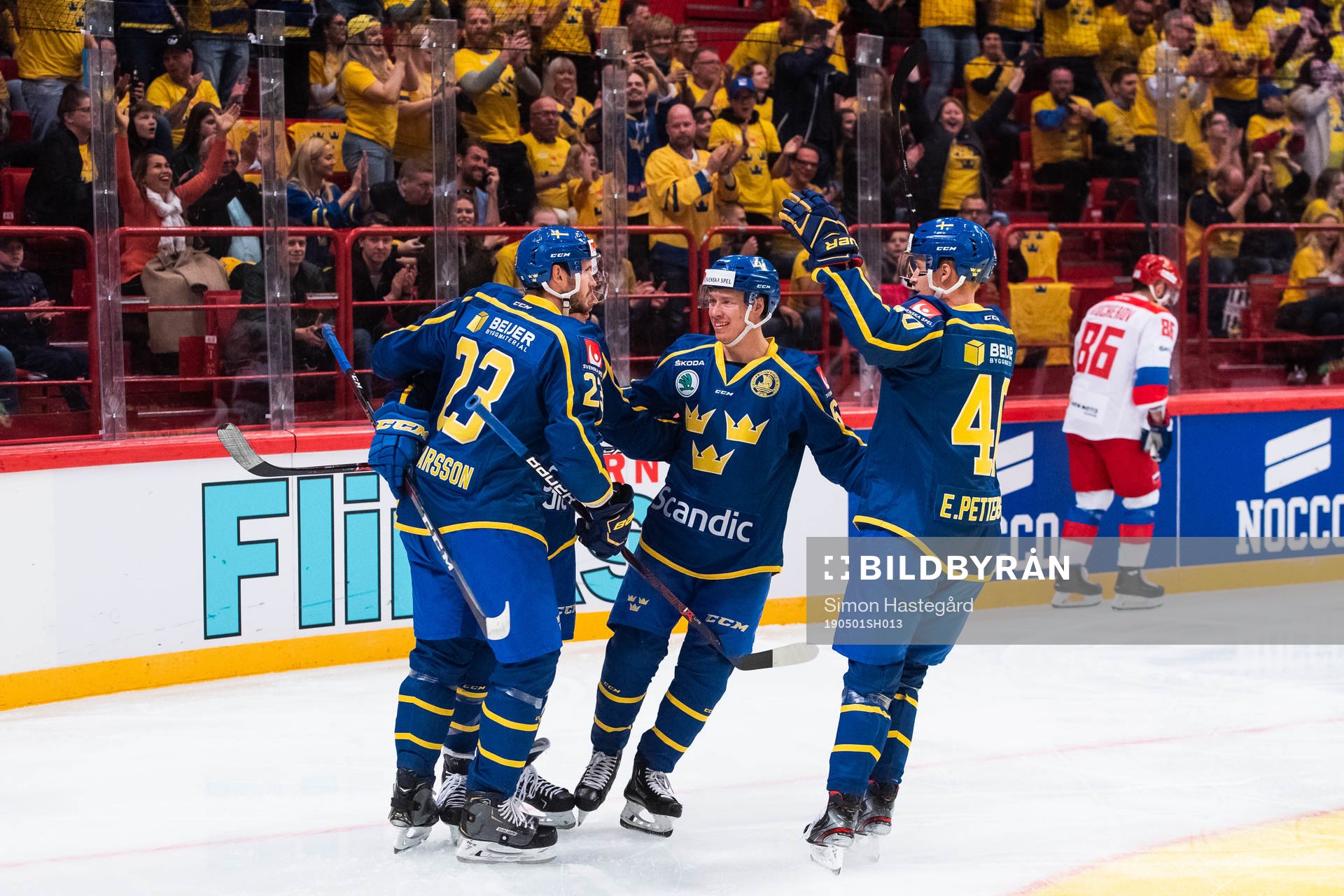 Oliver Ekman Larsson, Joakim Nygård and Elias Pettersson