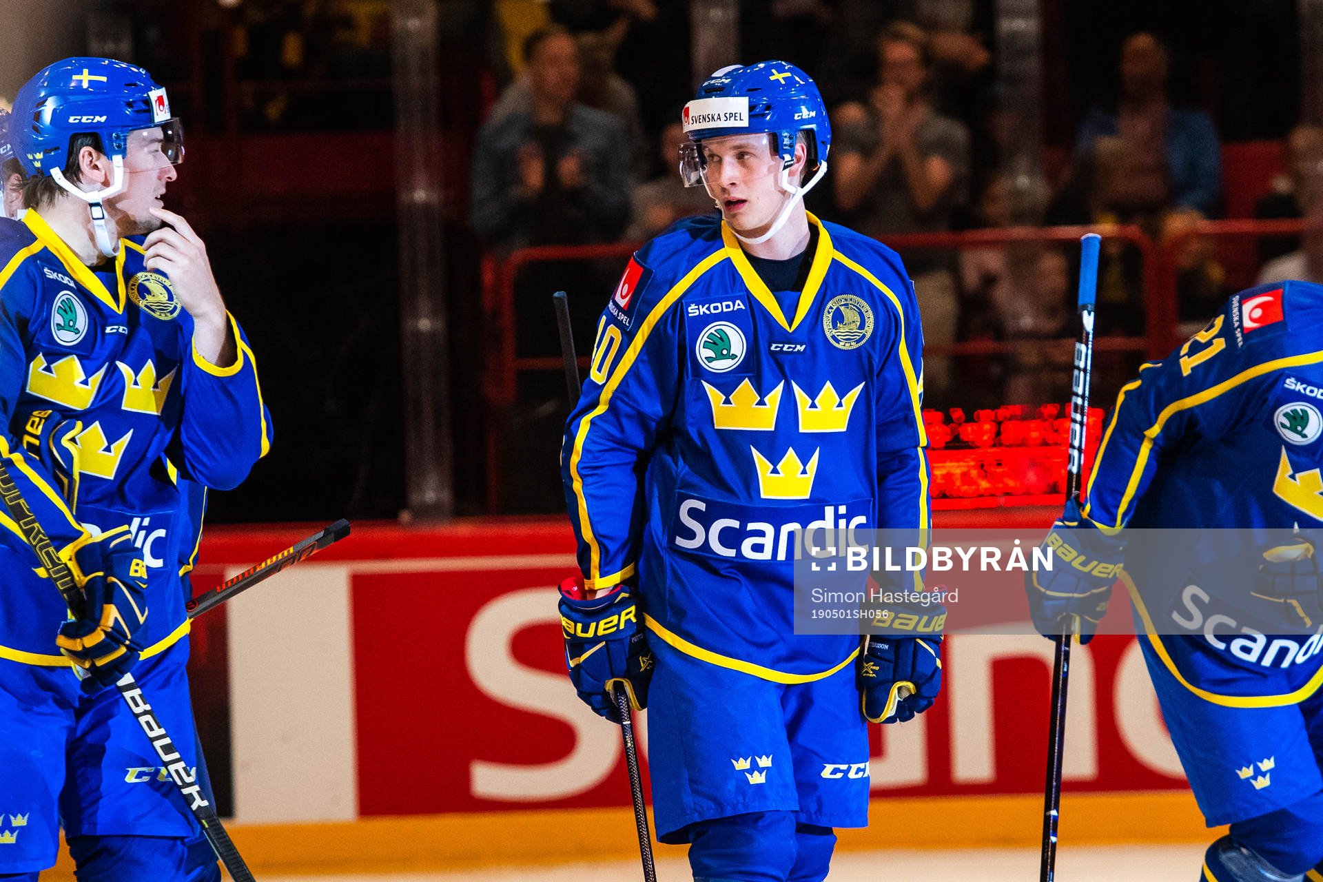 Elias Pettersson of Sweden celebrates