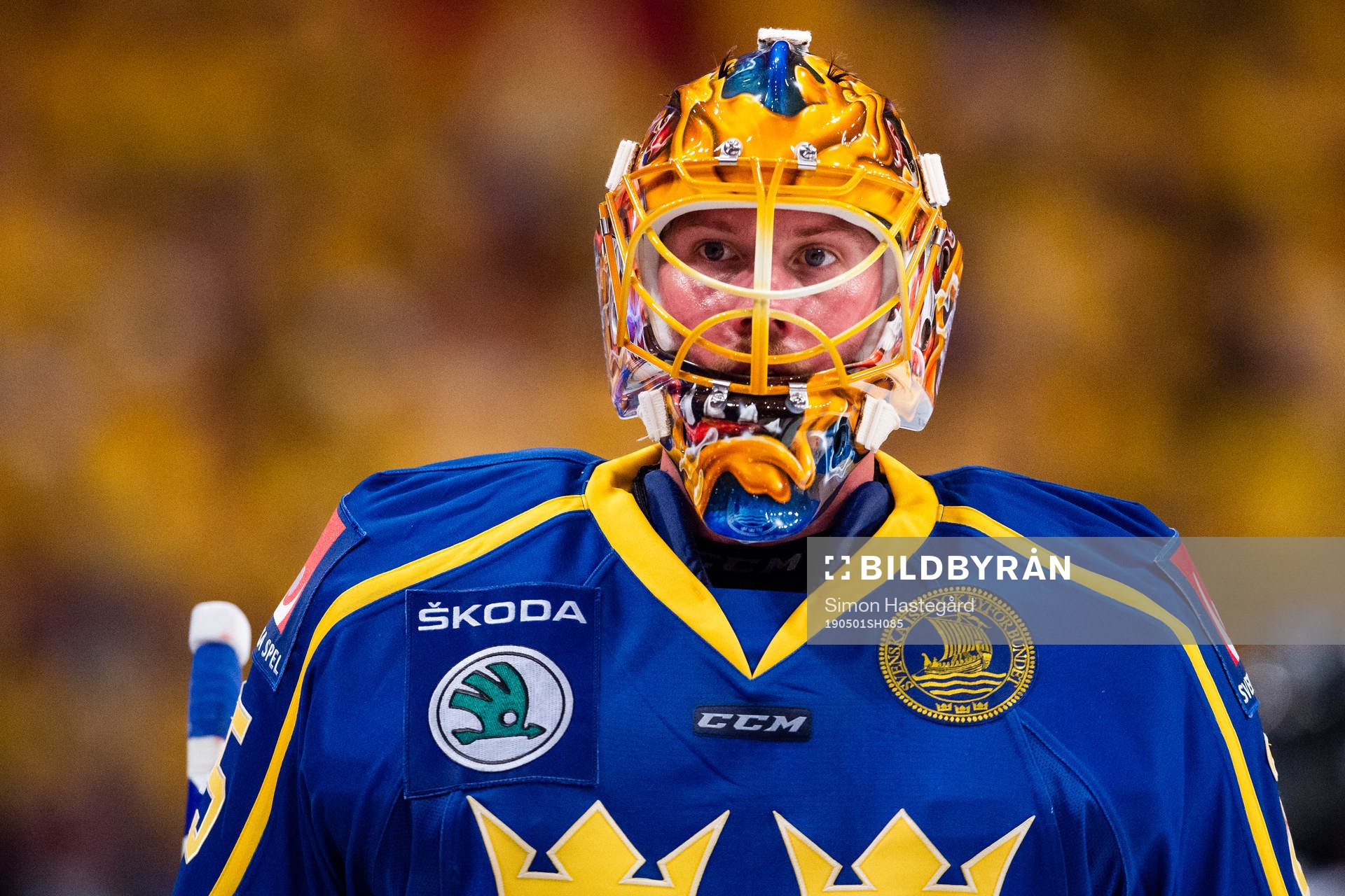 Goaltender Jacob Markström of Sweden
