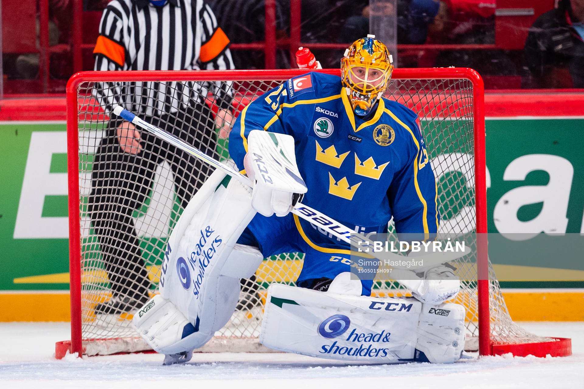 Goaltender Jacob Markström of Sweden