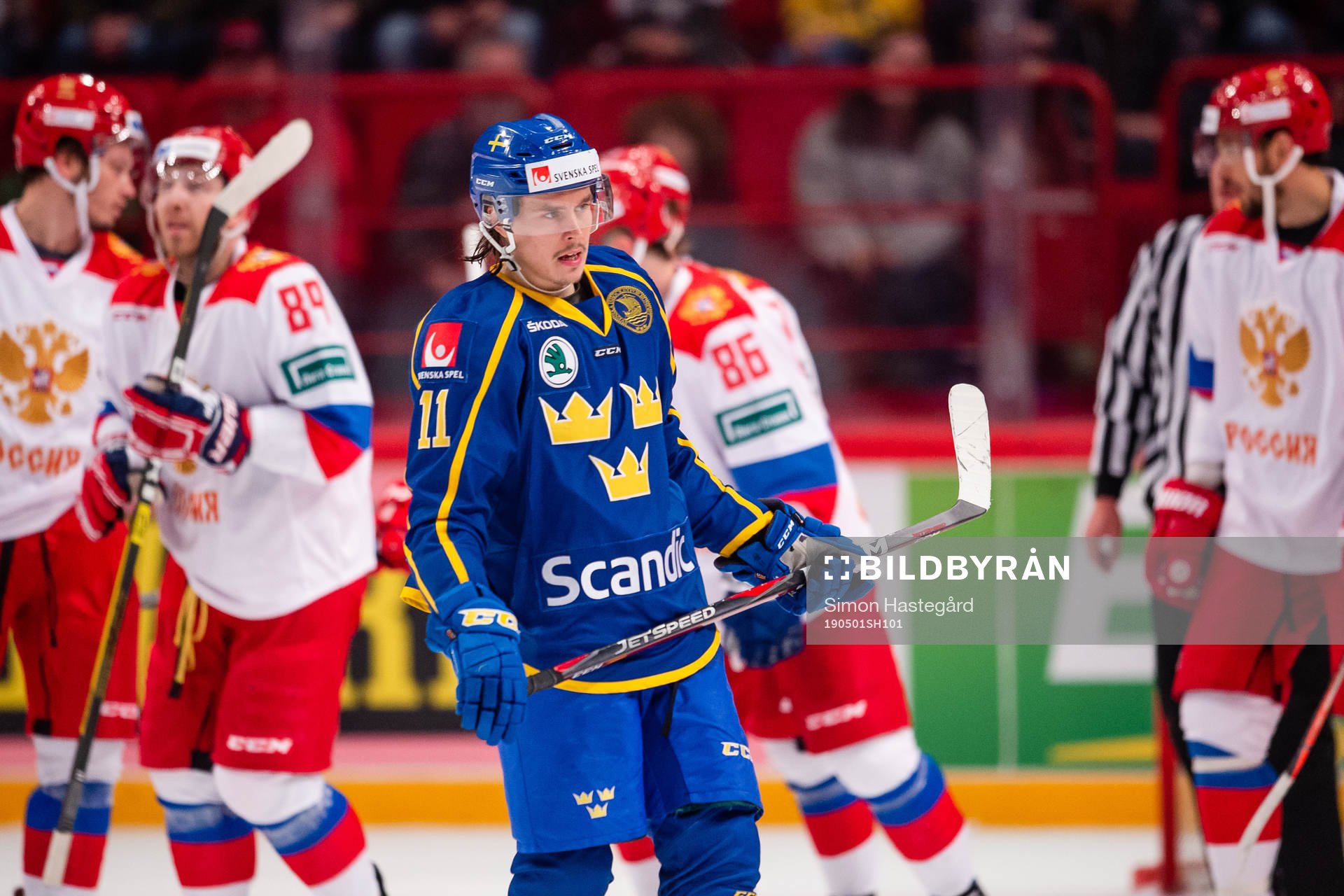 Joakim Nygård of Sweden looks dejected