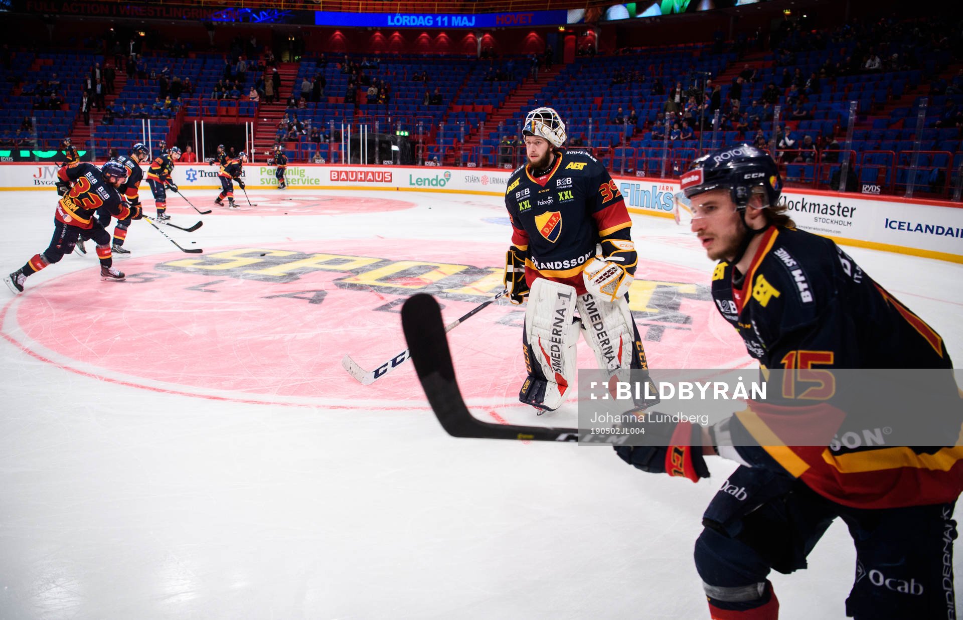 Djurgårdens målvakt Adam Reideborn och Jakob Lilja