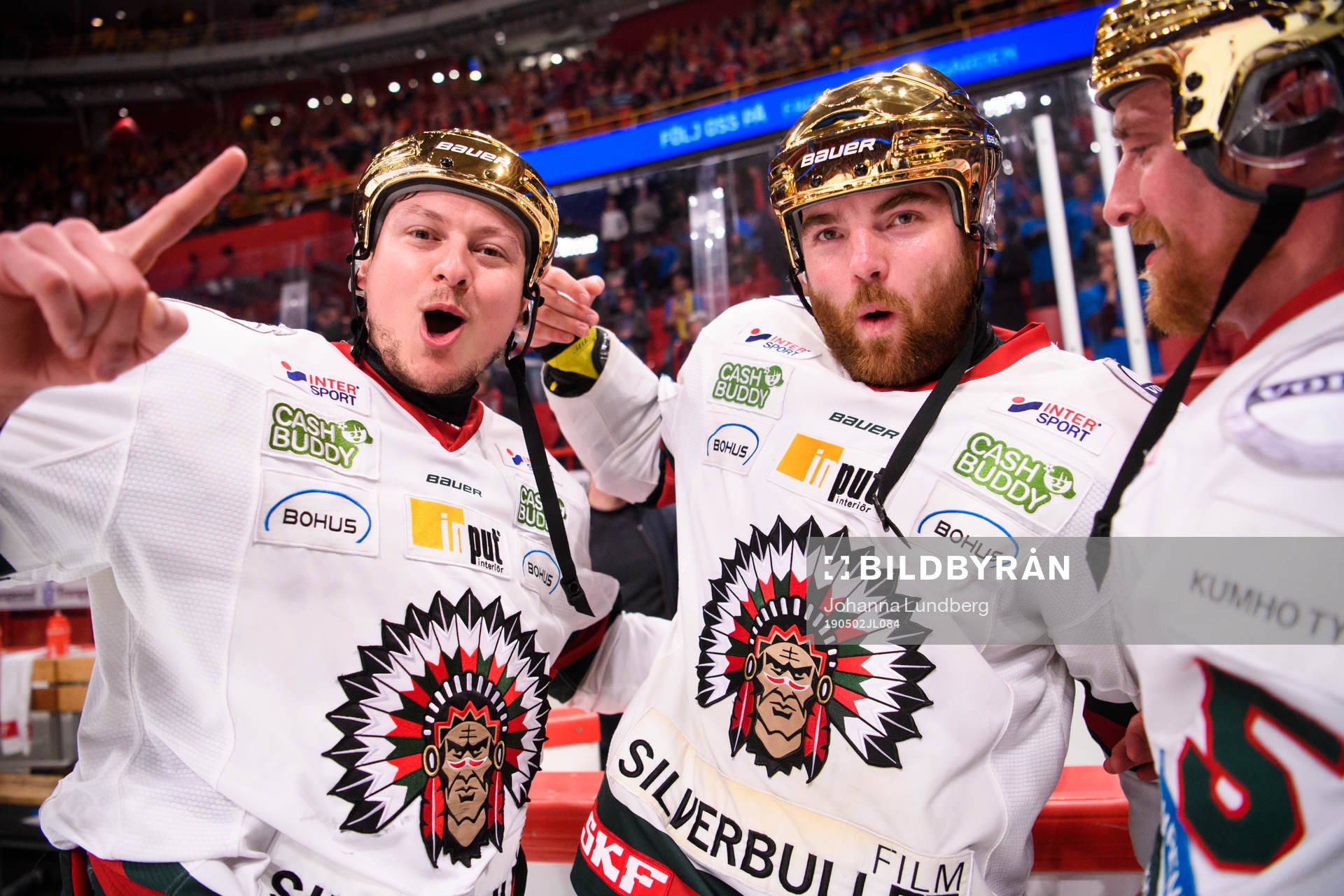 Frölundas Rhett Rakshani mfl jublar