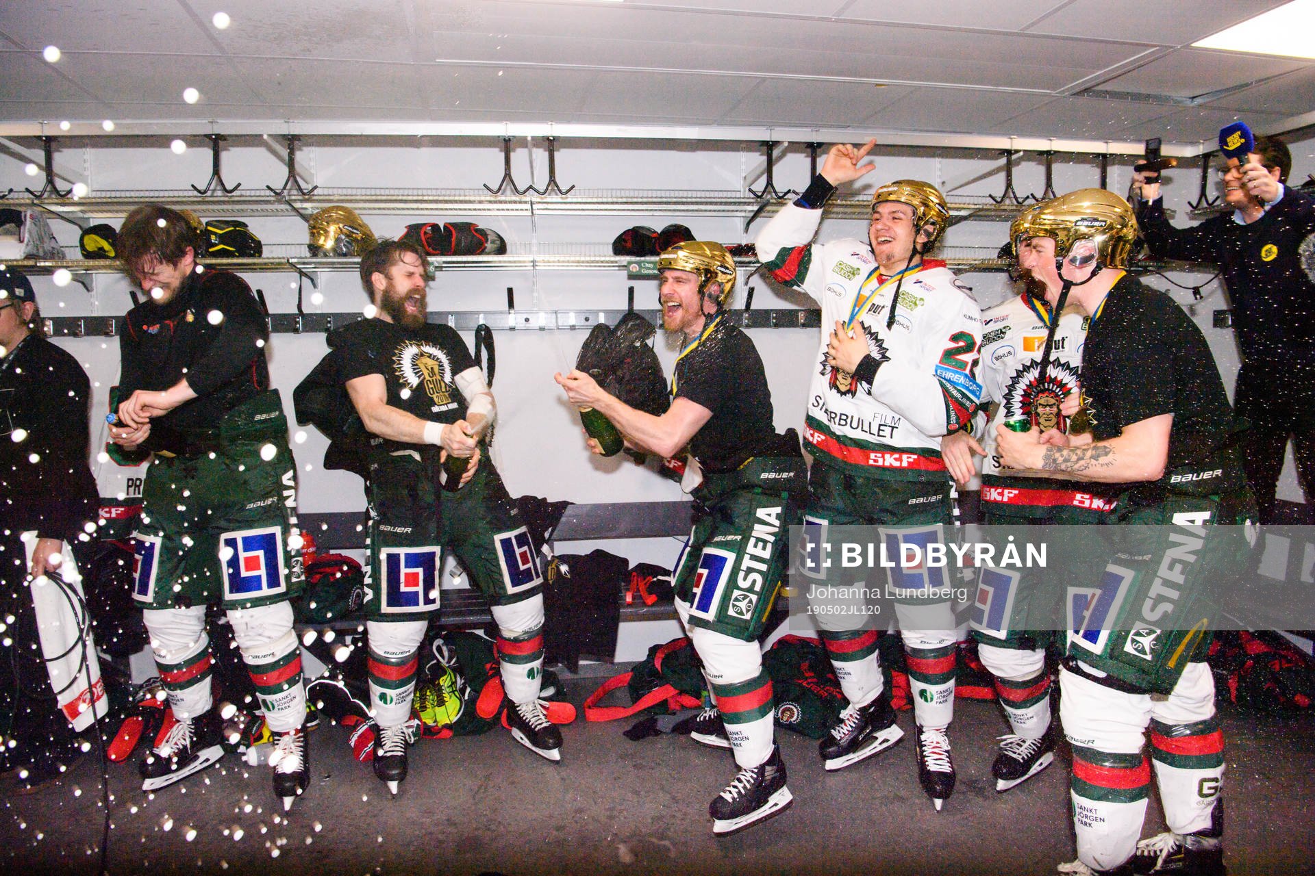 Frölundas Jonathan Sigalet, Chay Genoway, Linus Nässén,