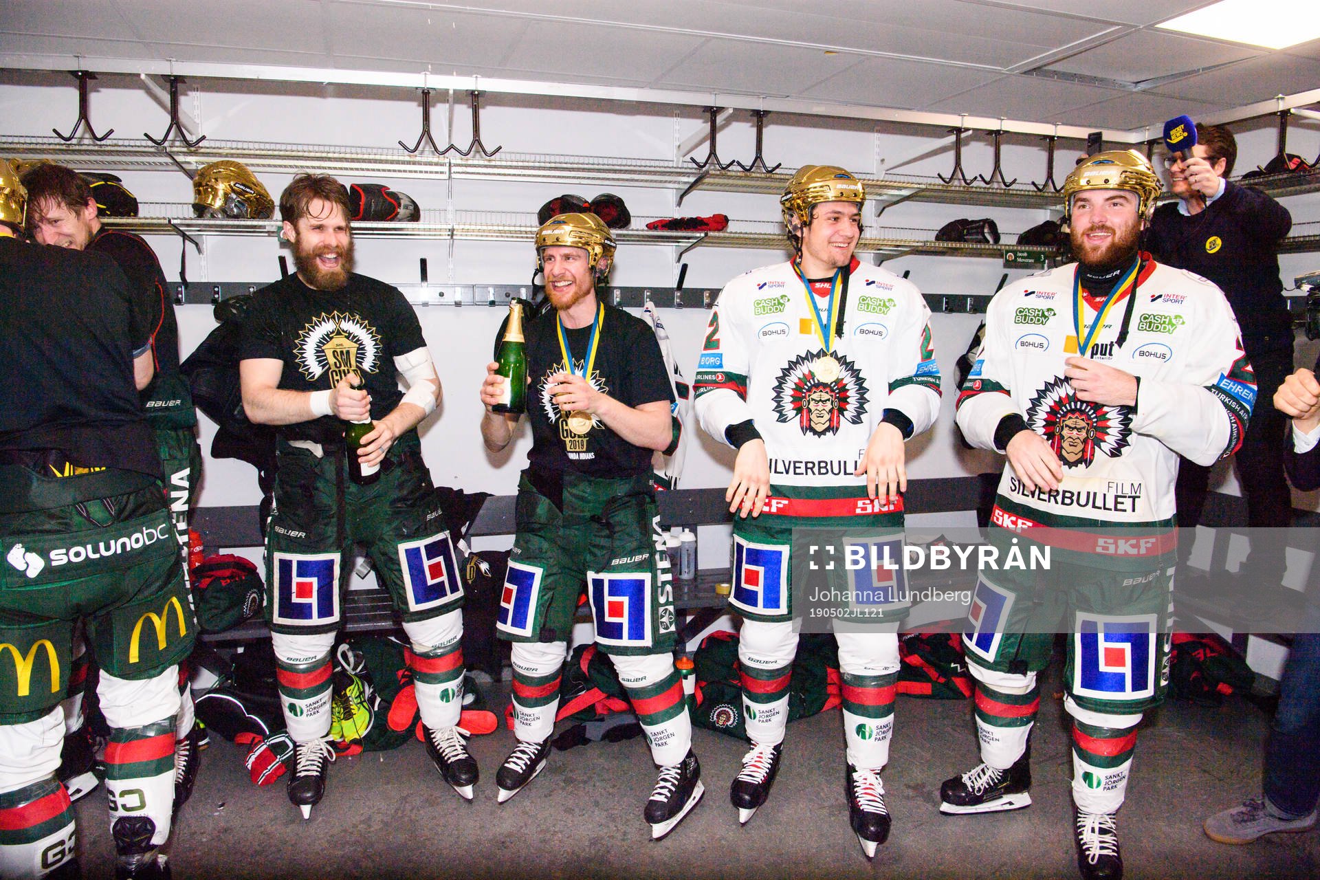 Frölundas Jonathan Sigalet, Chay Genoway, Linus Nässén