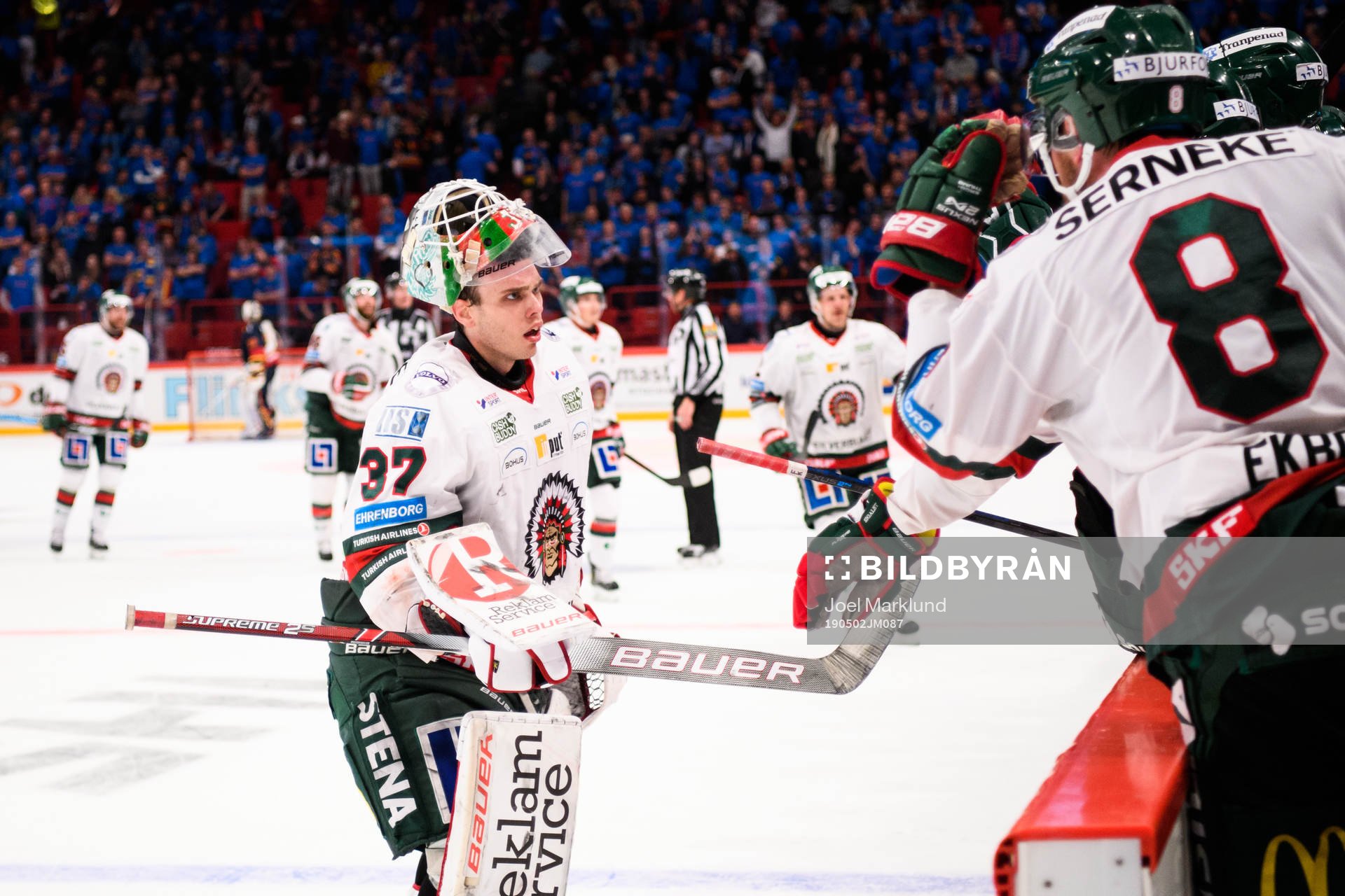 Frölundas målvakt Johan Gustafsson