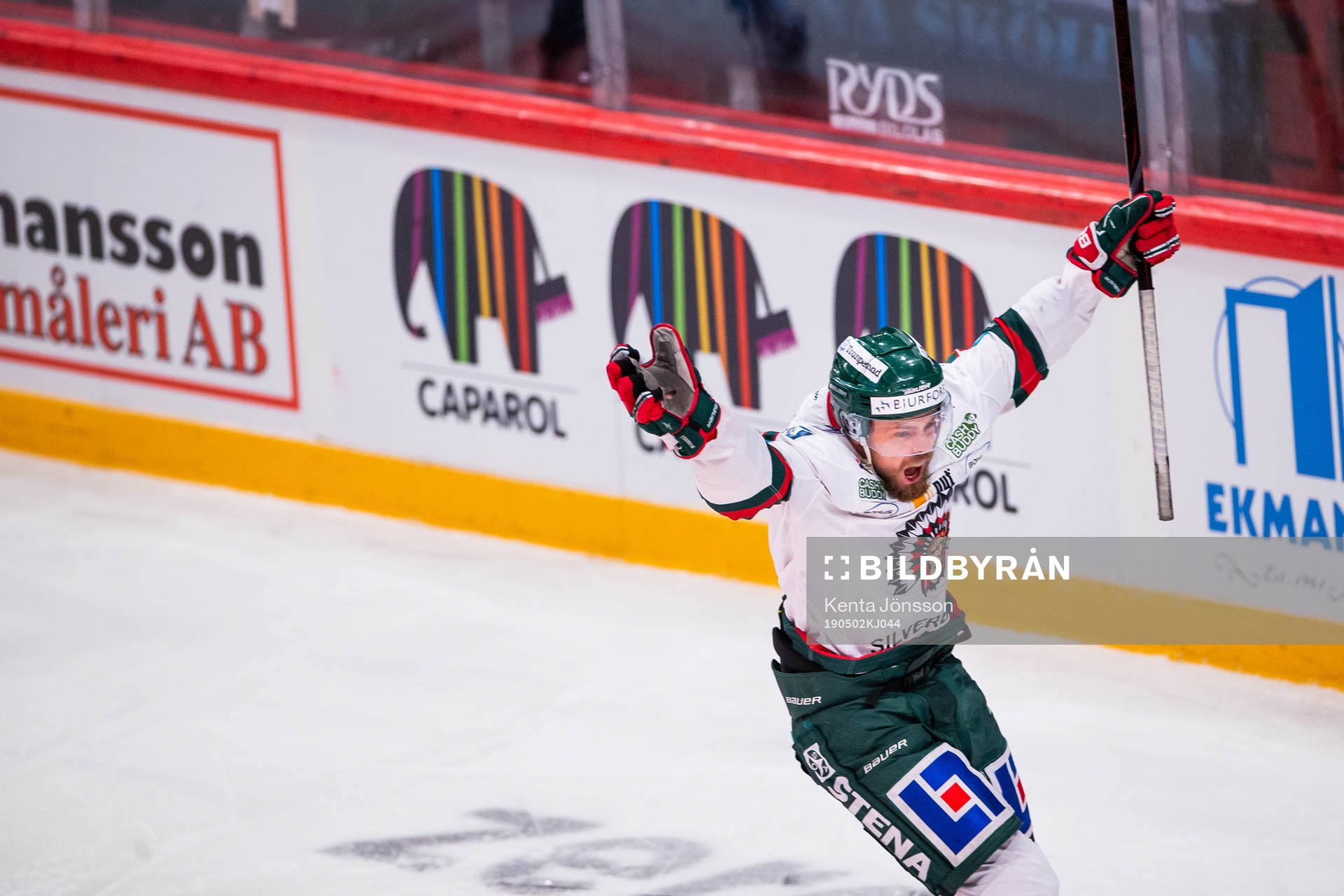 Frölundas Mats Rosseli Olsen jublar