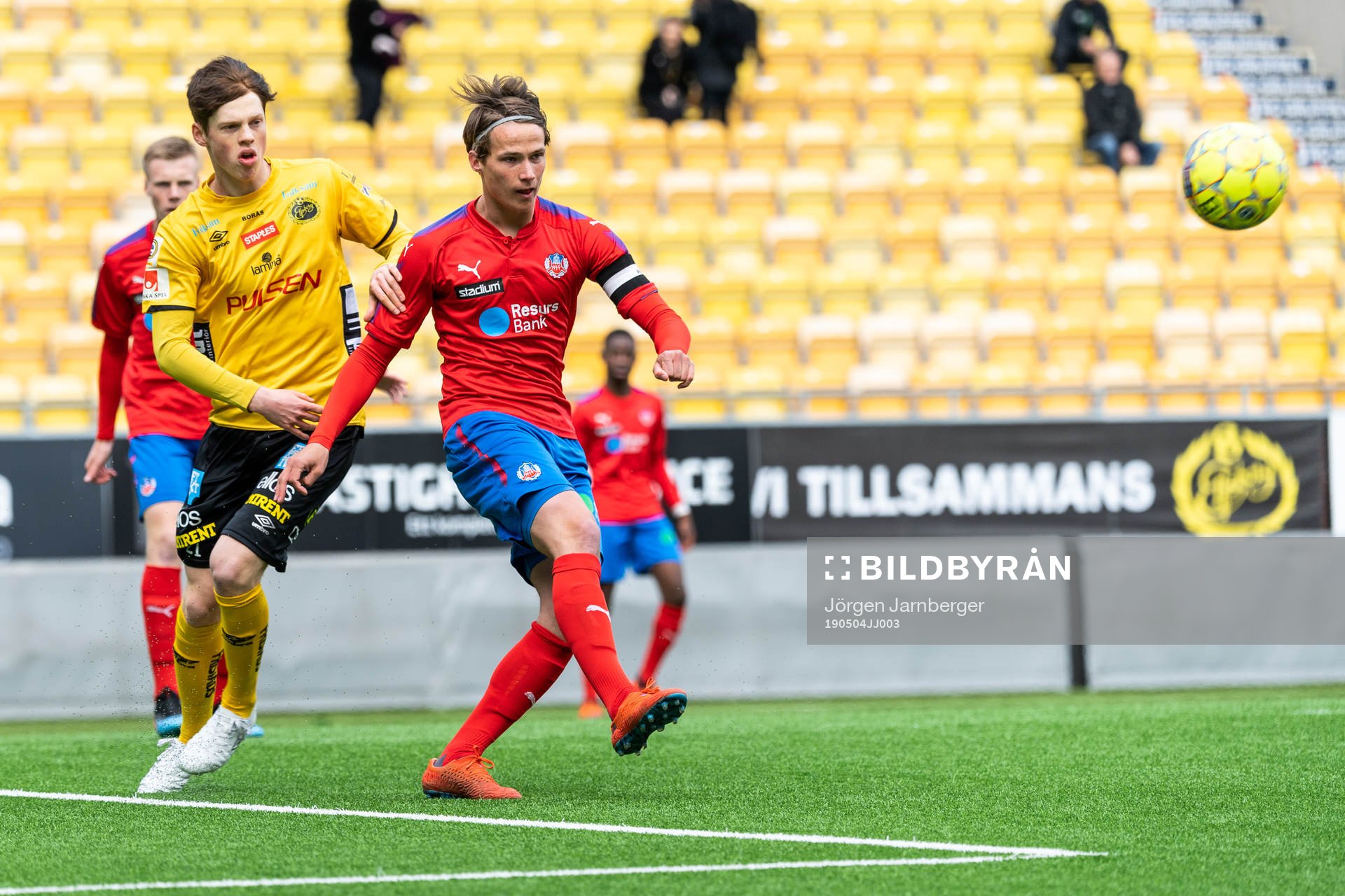 Helsingborgs Alex Sjöholm och Elfsborgs Jesper Sandberg