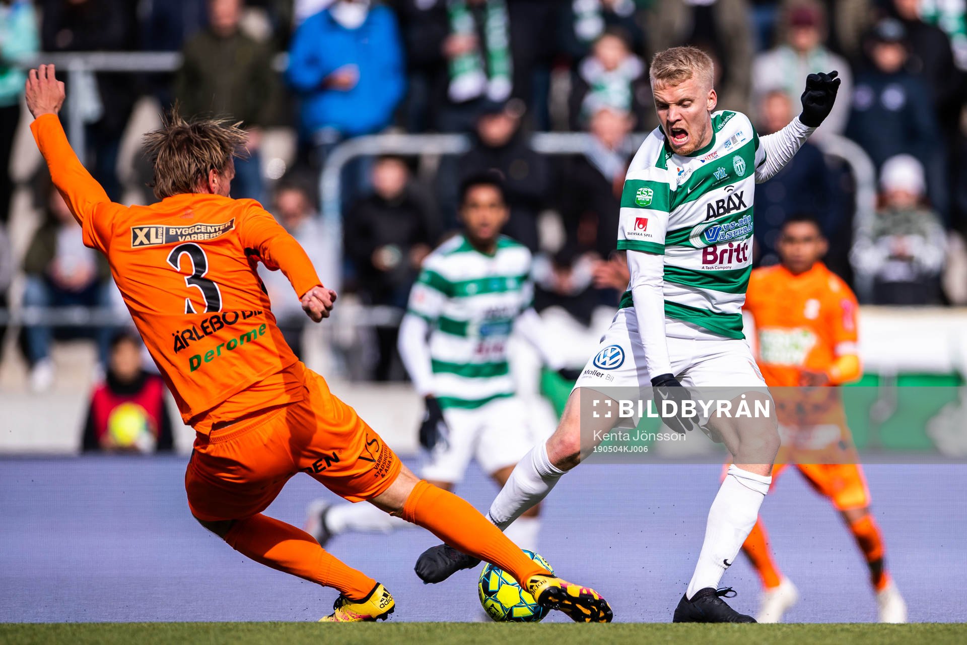 Varbergs Hampus Zackrisson och Västerås Simon Johansson