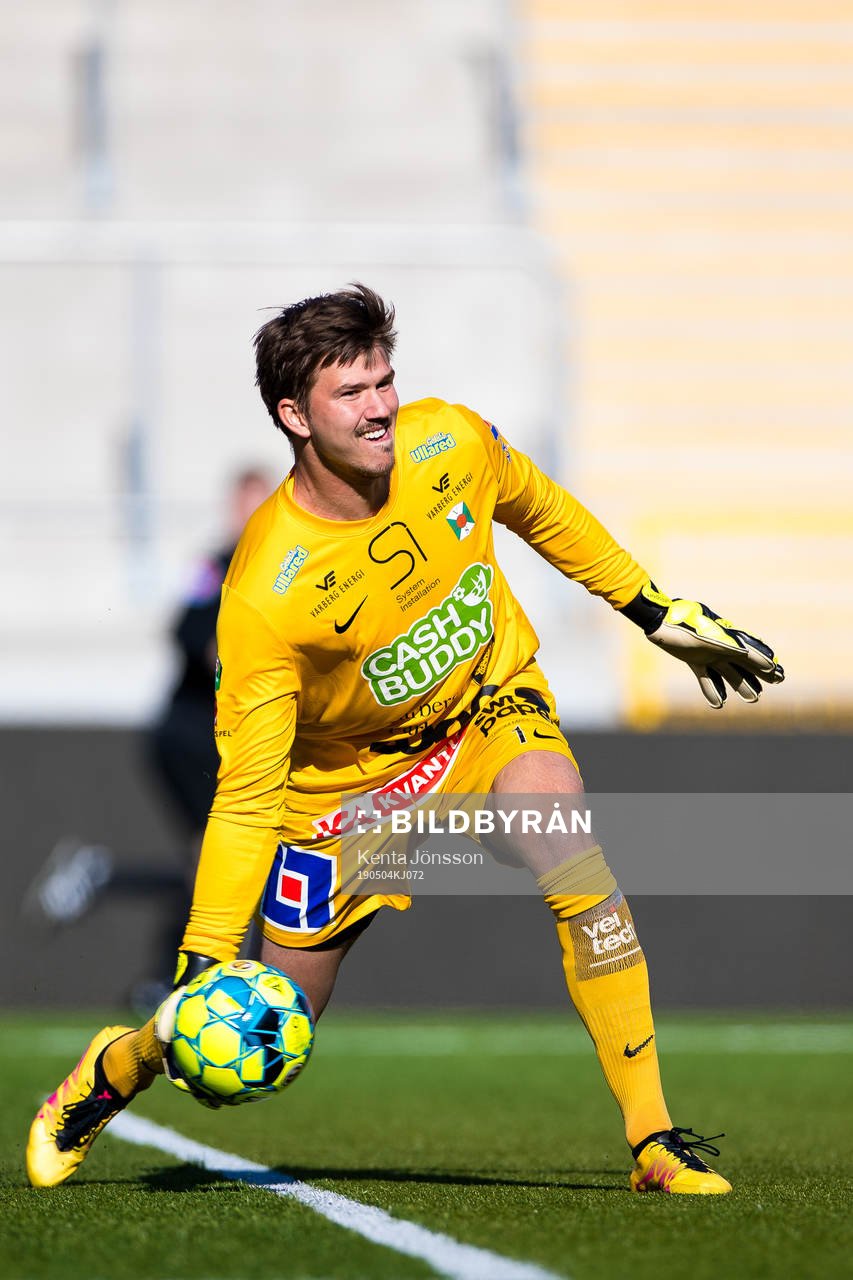 Varbergs målvakt August Strömberg