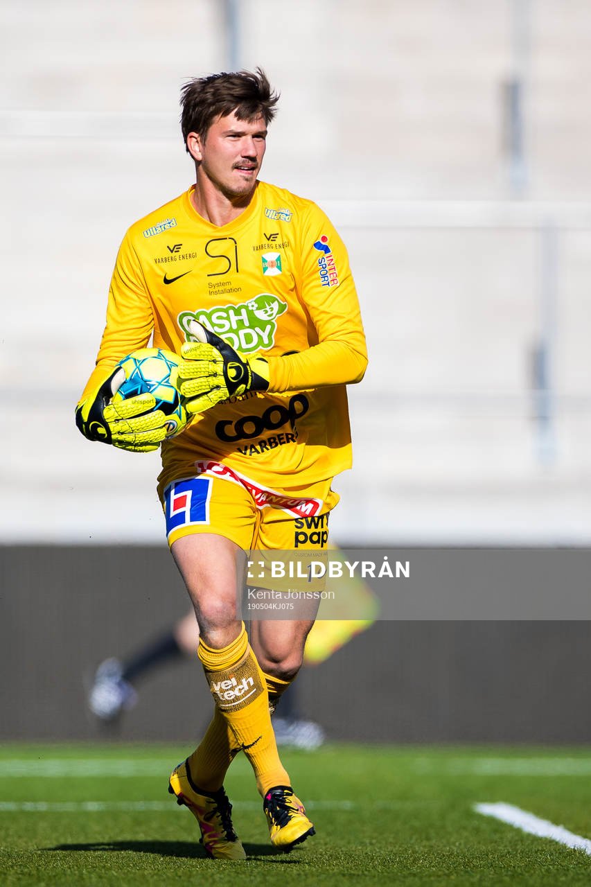 Varbergs målvakt August Strömberg
