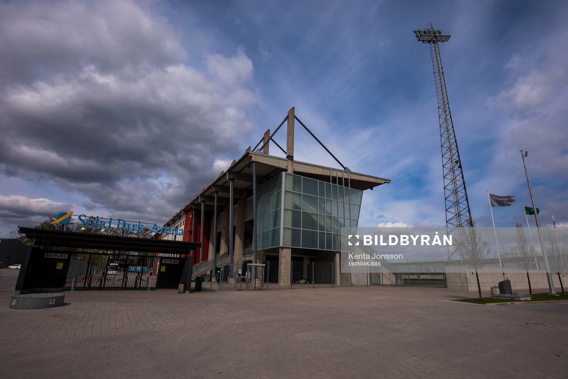 Exteriör av Solid Park Arena
