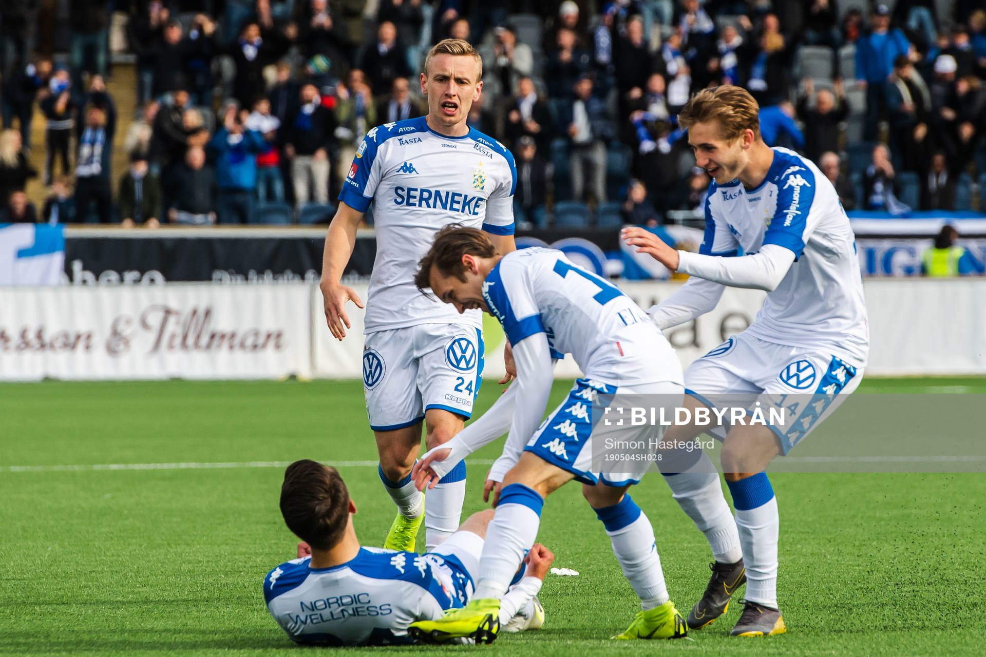 IFK Göteborgs Måns Saebbö, Benjamin Nygren och Patrik