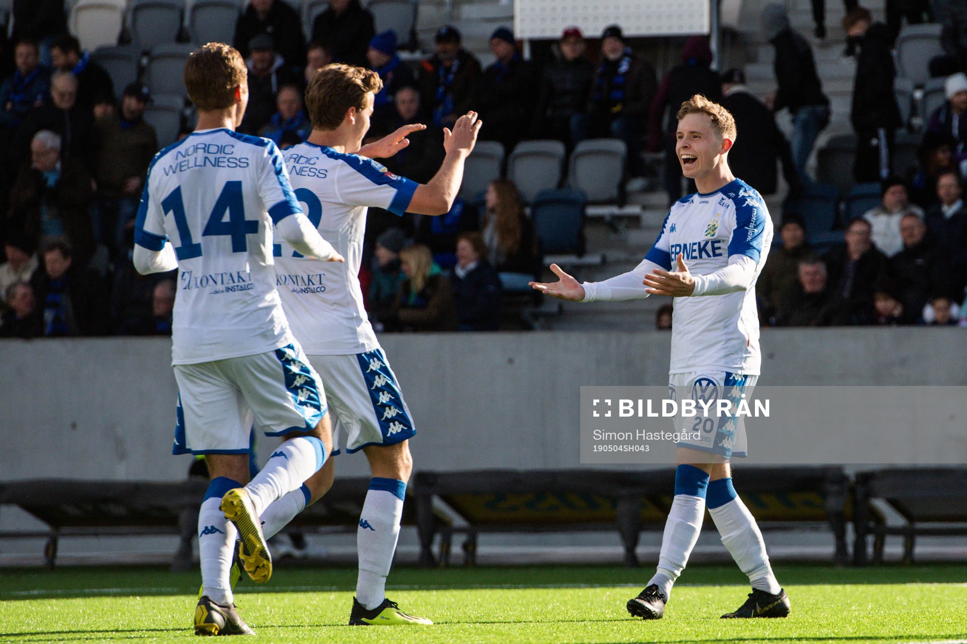 IFK Göteborgs Benjamin Nygren, August Erlingmark och
