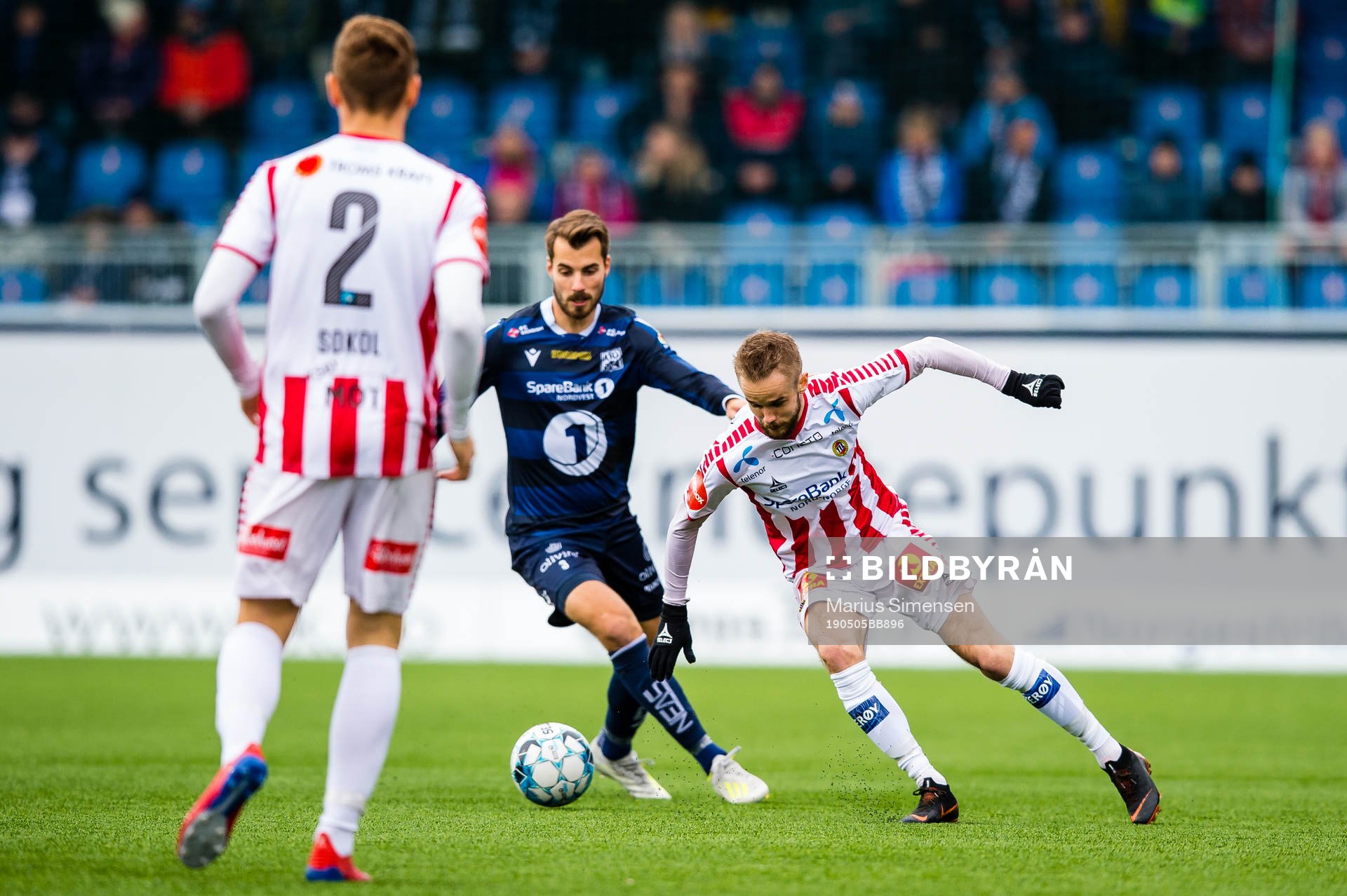 Joakim Skomsøy Bjerkås of Kristiansund and Daniel Mikal