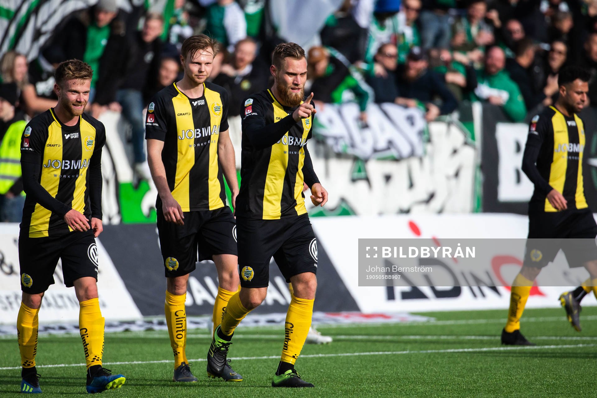 Hammarbys David Fällman jublar