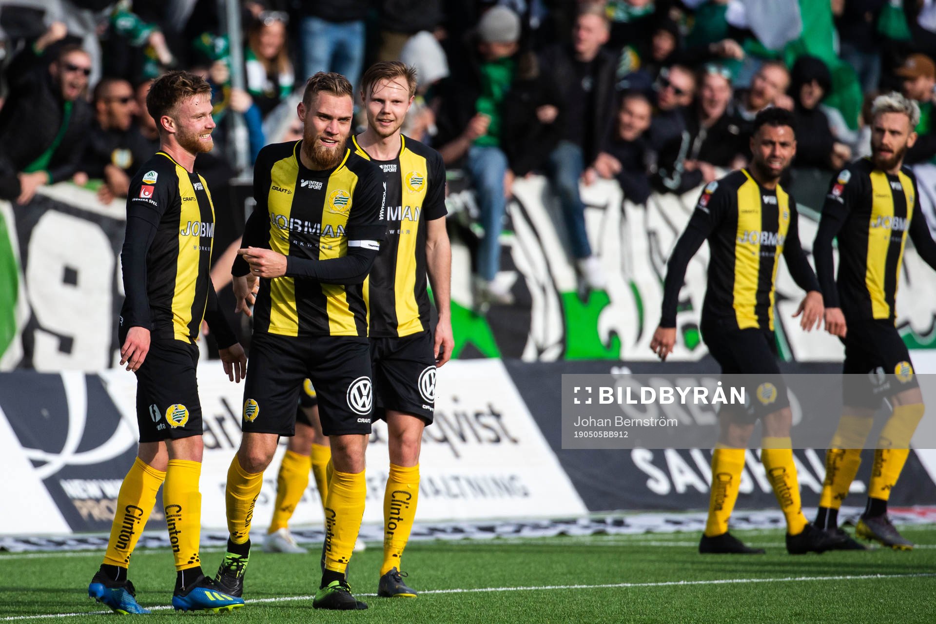 Hammarbys David Fällman jublar