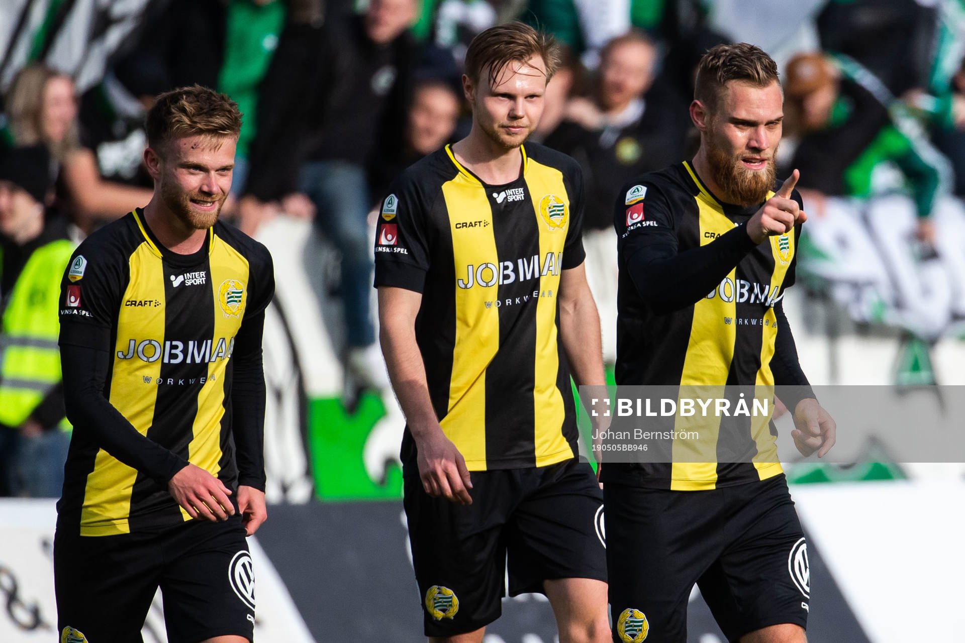 Hammarbys David Fällman jublar