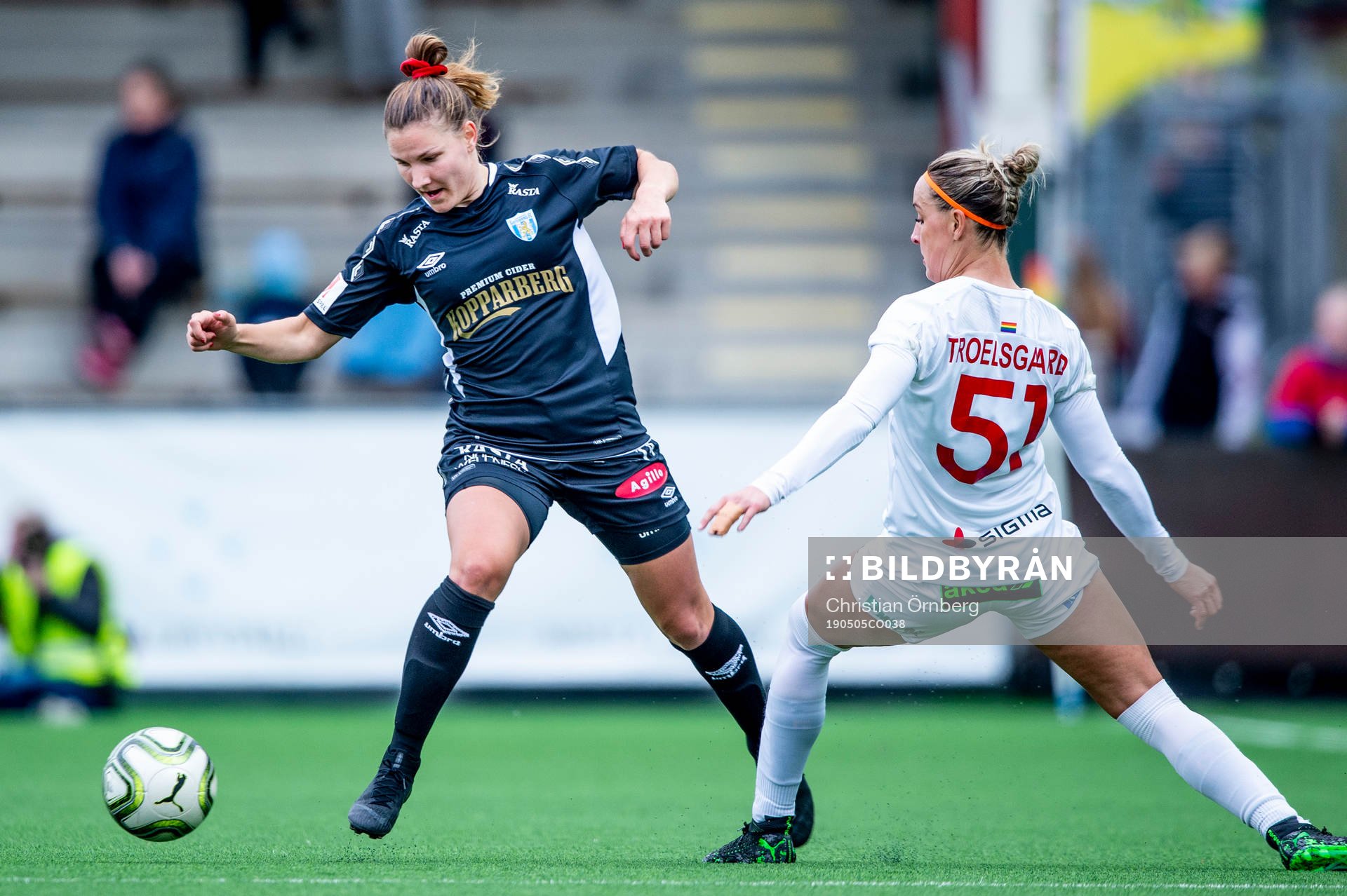 Göteborgs Natalia Kuikka mot Rosengårds Sanne Troelsgaard