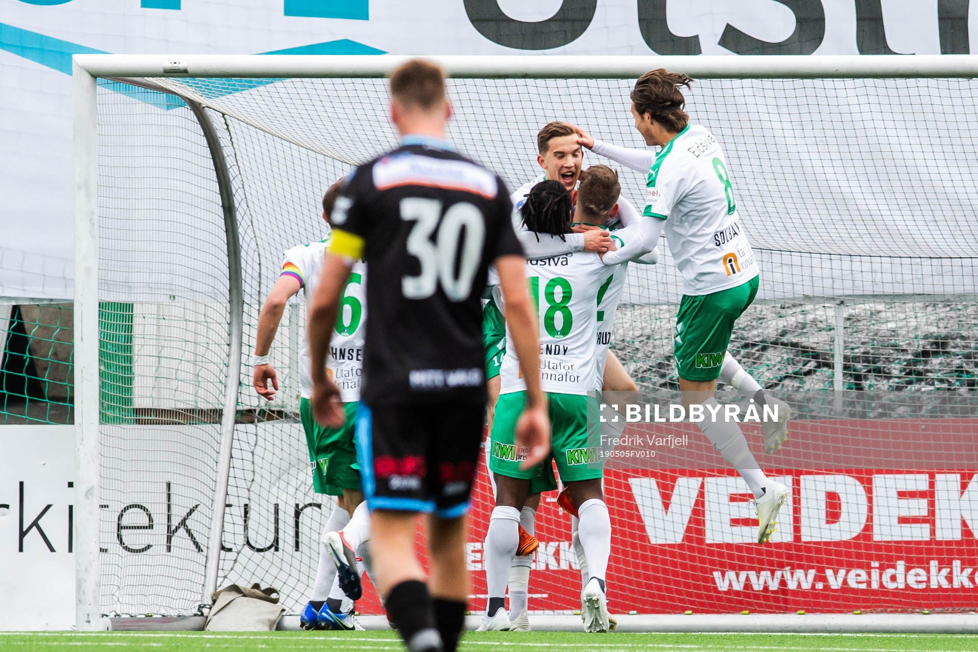 Players of HamKam celebrates