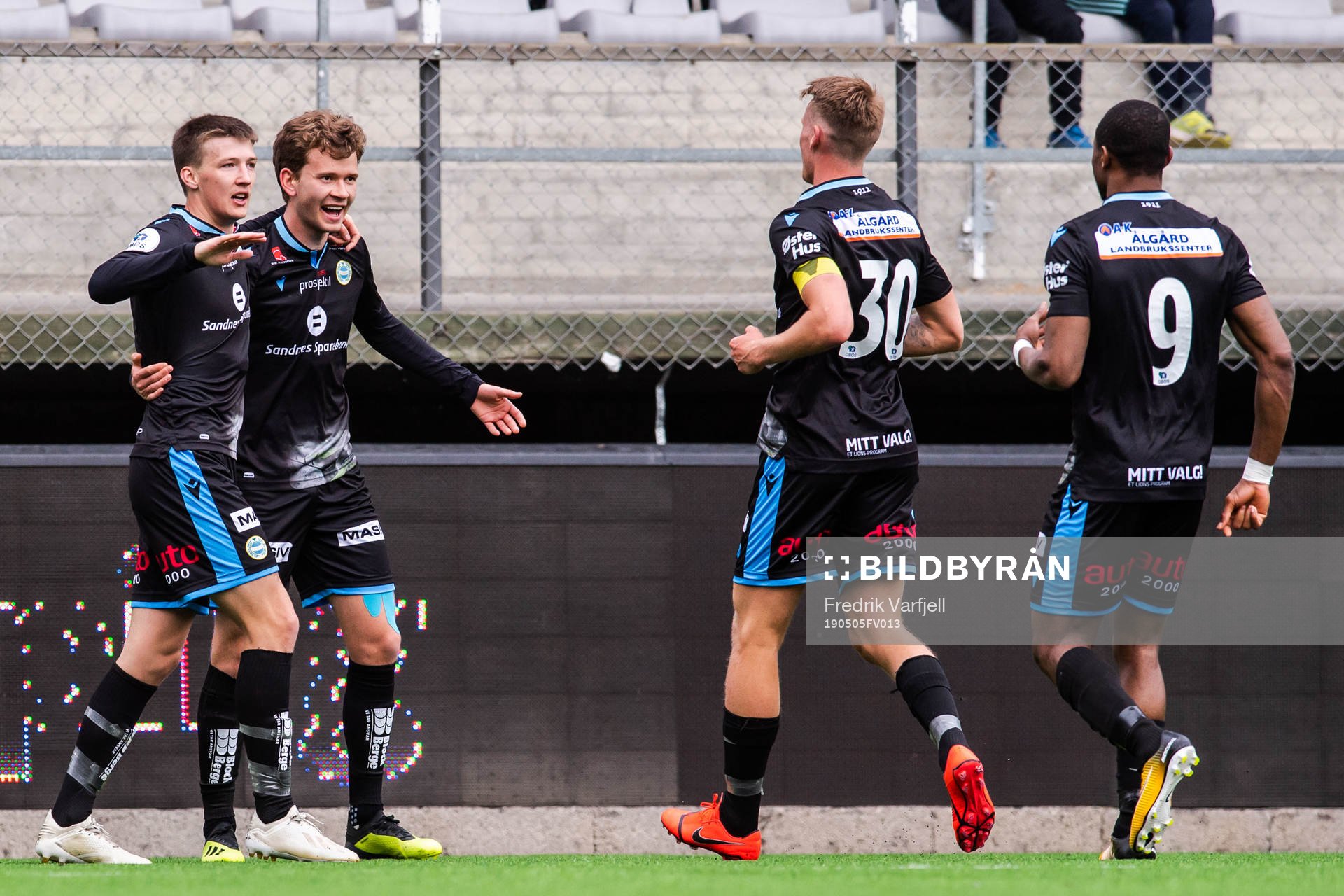 Vegard Østraat Erlien of Sandnes Ulf celebrates with