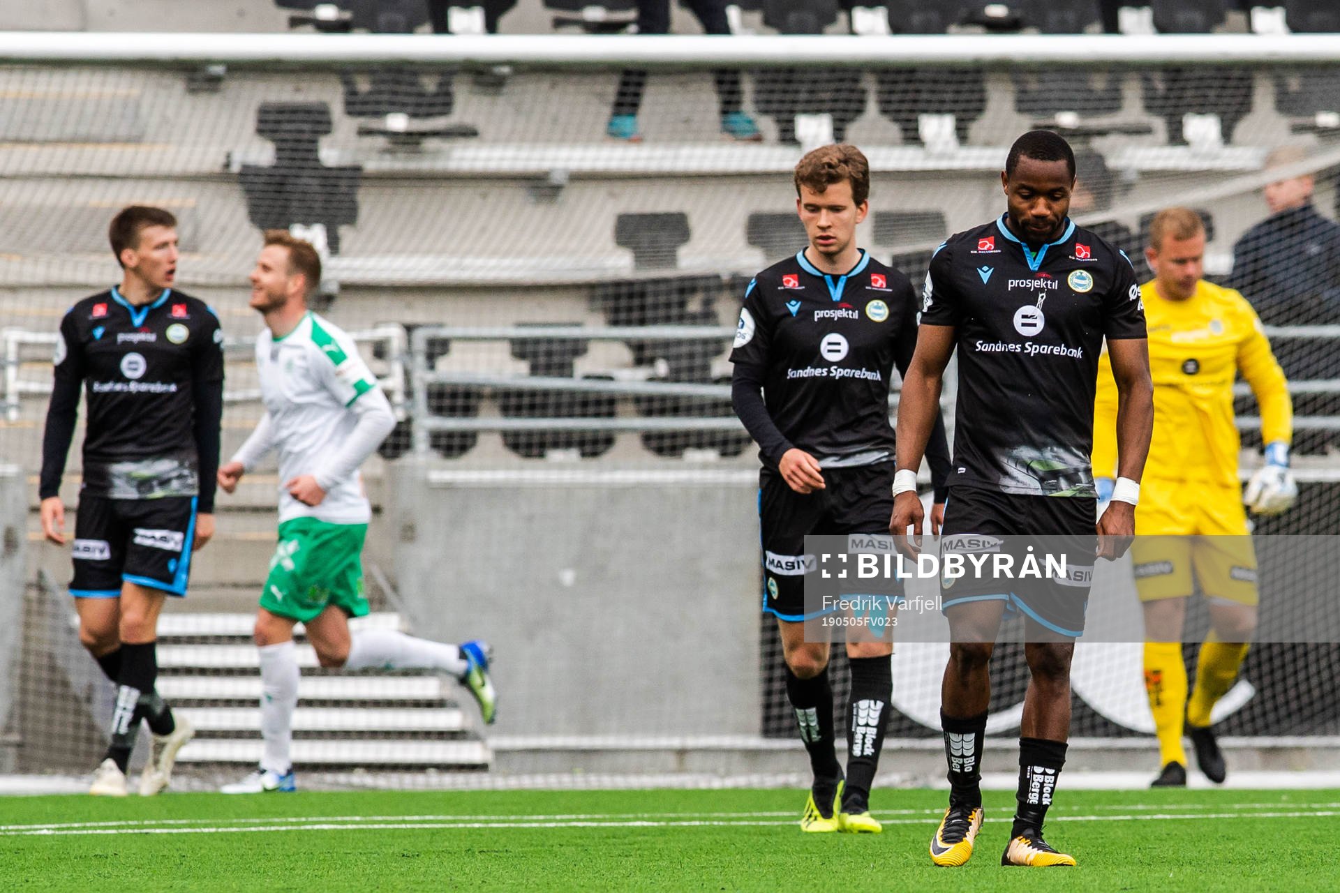 Vegard Østraat Erlien of Sandnes Ulf  looks dejected