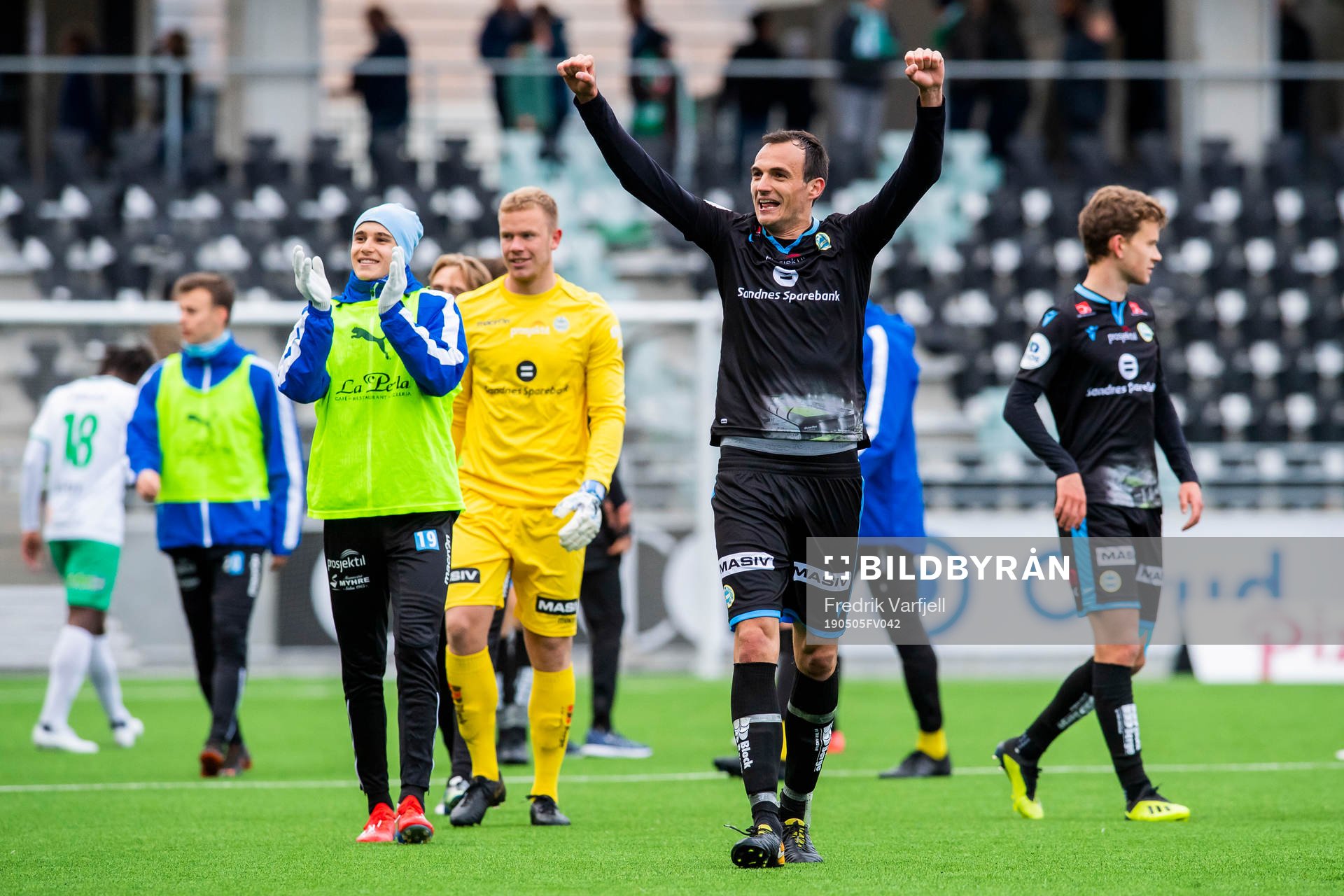 Jasmin Bogdanovic of Sandnes Ulf celebrates