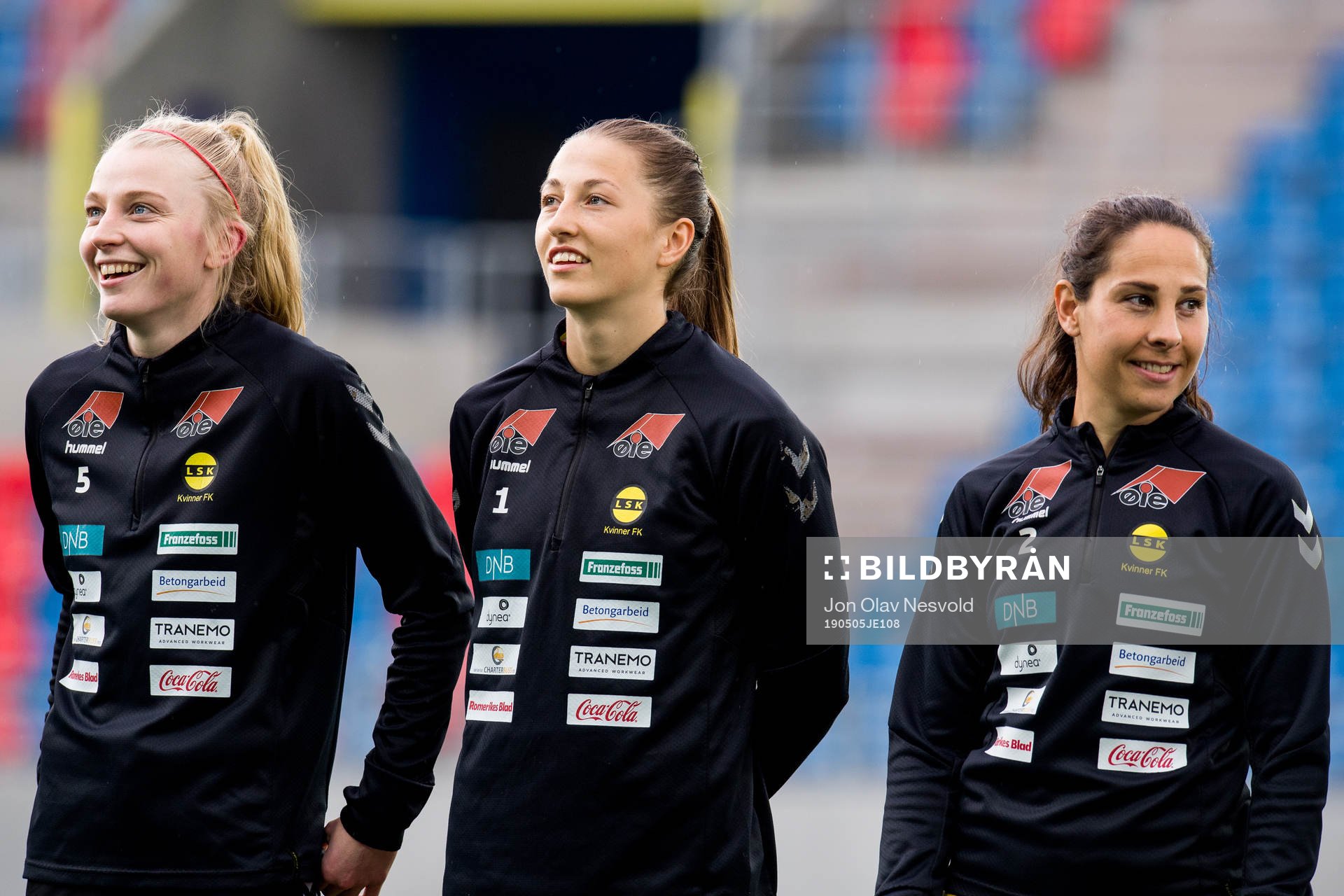 Ina Gausdal, goalkeeper Cecilie Fiskerstrand and Ingrid Moe