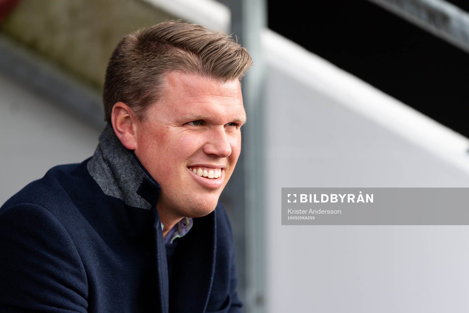 Östers tränare Christian Järdler före fotbollsmatchen i