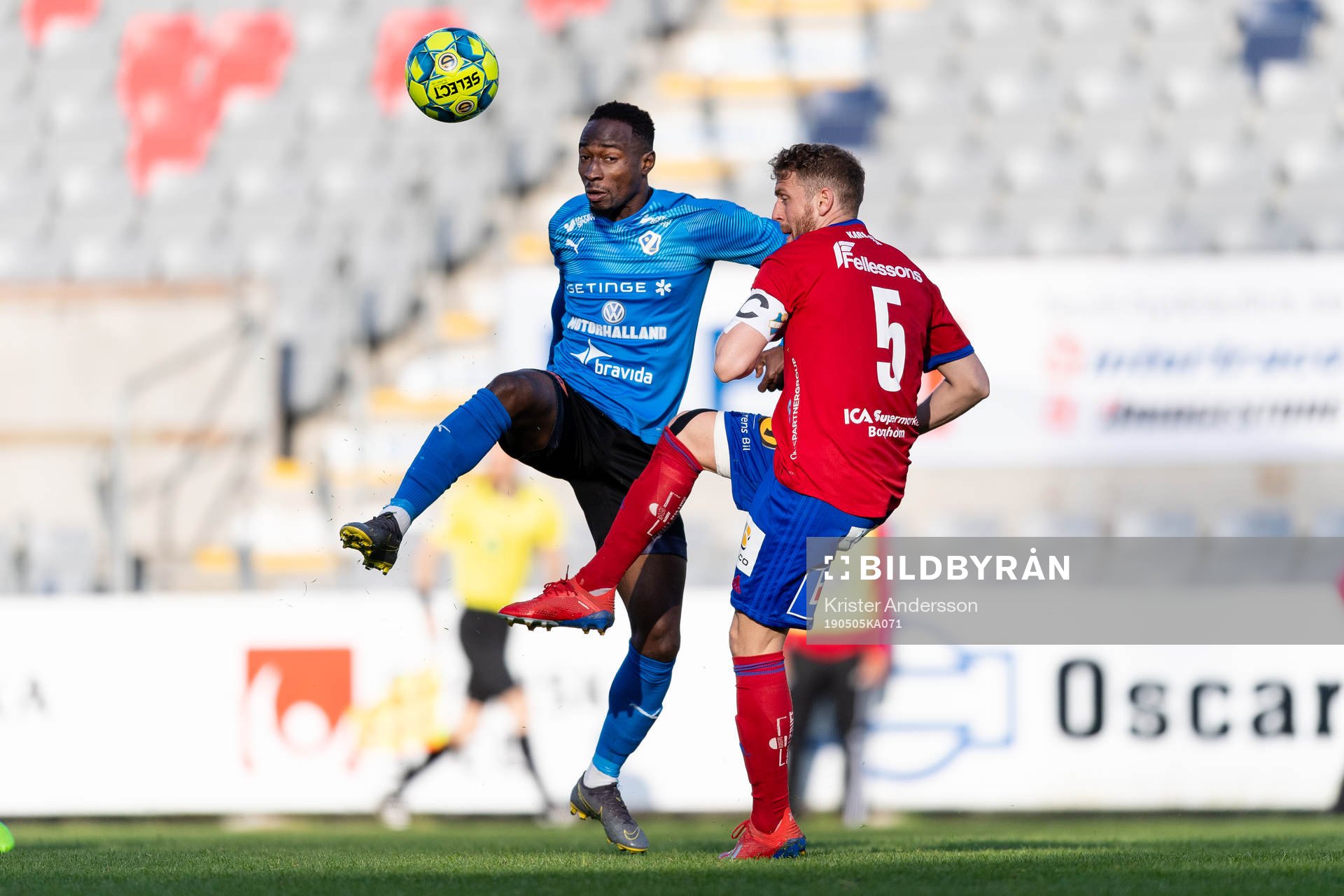 Halmstads Sadat Karim och Östers Stefan Karlsson